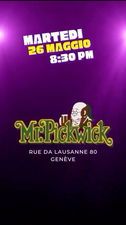La serata più italiana di Ginevra sta tornando 🇮🇹🔥
Dopo una prima data con oltre 160 persone, The Italian Night Live torna il 26 maggio al Mr. Pickwick Pub. @pickwickgva
Risate, musica, attualità… e quest’anno ancora di più:
stand-up comedy, sketch, ospiti, musica dal vivo e anche ballo per un palco che non sta mai fermo.
Uno show veloce, imprevedibile, dove può succedere davvero di tutto. Un modo per ritrovarsi, ridere insieme e sentirsi a casa… anche a Ginevra.
Ingresso: 19:45
Inizio spettacolo: 20:30
Biglietto: 5 CHF
🎟️ Prenota ora — link in bio
Una notte tutta italiana.
Se c’eri la prima volta, lo sai.
Se non c’eri… questa è la tua occasione.
#spettacolo #italianiaginevra #eventiginevra #geneve #liveshow