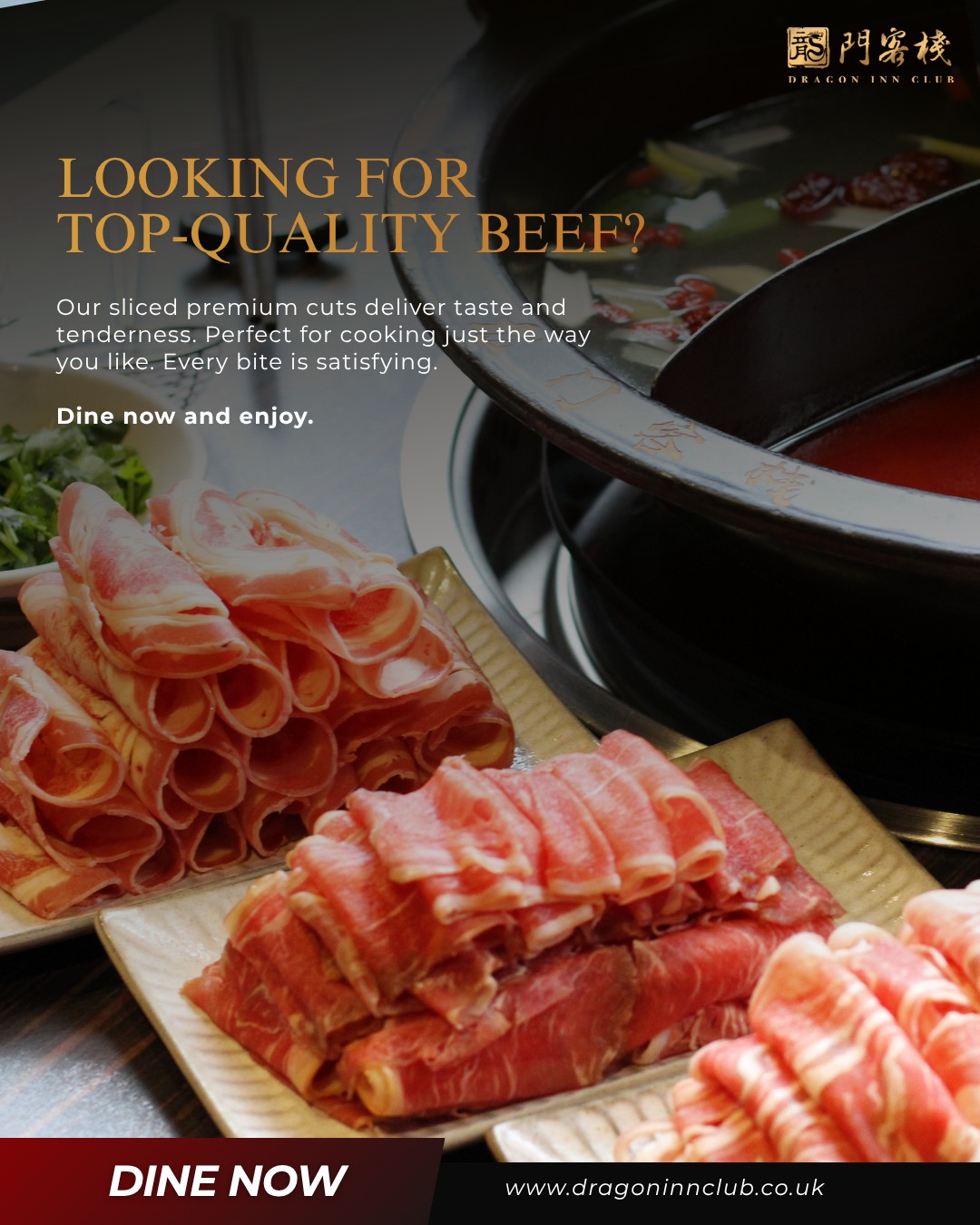 Enjoy the richness of our sliced premium beef. Tender cuts perfect for hotpot. Each slice is packed with flavour and quality. It’s a must-have for meat lovers. Try it today.
#Dragoninclub #Sichuan #Sichuanhotpot #dimsum #london #pimilco #londonvictoria #buckinghampalace #chelsea #theatres