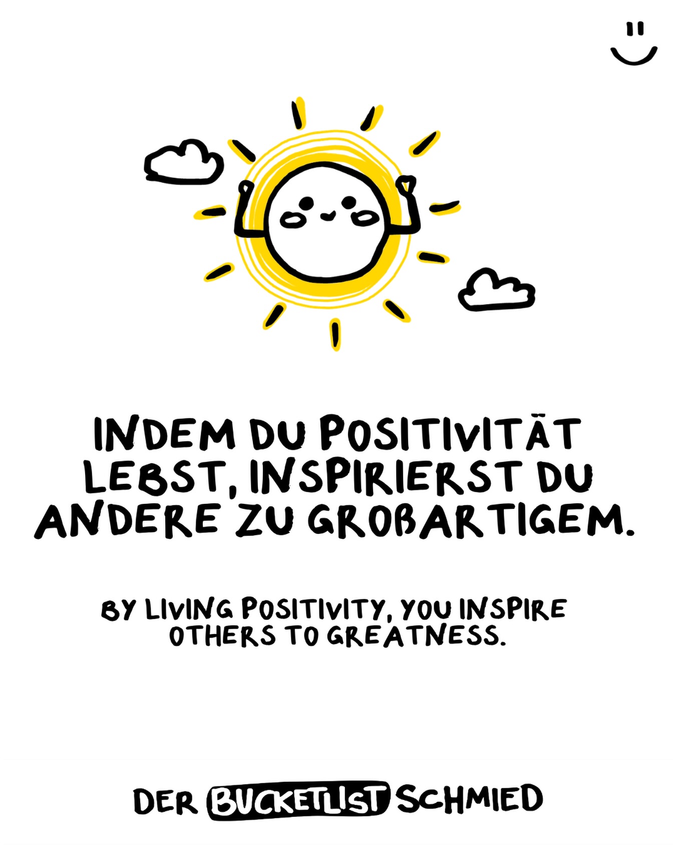 Eeeendlich – jetzt habe ich ein Wort für das, was ich machen darf: POSITIVITÄT ✨ = )
Diesen Spruch habe ich heute gerade gelesen. Genau so eine Positivität wird mir des öfteren nachgesagt - und wenn mal positiv über einen gesprochen wird, ist das immer eine Freude ;-)
Diese Positivität spiegelt sich in vielem, was ich machen darf: Erlebnis-Geh-Spräche, Wirk-Werk-Workshops, Erlebnis-Vorträge,
Trend- und Erlebnis-Reisen … und demnächst auch die Expedition ins Niemandsland (kommt dann gleich online - einfach nur eine Freude)!
Und es wird mir auch immer wieder gespiegelt. Gerade gestern hat mir jemand geschrieben: „Wahnsinn, dein Denken, deine Kreativität bzw. wie du das Leben spürbar machst.“ - über solche Nachrichten freue ich mich narrisch!
Aaaaalso … falls wer a Stückerl Positivität zum Kaffee haben möchte – gibt’s bei mir 😉 kostenlos im Newsletter oder gegen Einwurf kleiner Scheine auf Rezept 🙂 in meinem Wirken: www.bucketlist-schmied.com
In diesem Sinne, ein Call-to-Action: Lasset uns a bissl Positivität in die Welt tragen - es tuat ned weh = )
#Positivität #VomErlebnisZumErgebnis #WorkLifeRomance #Inspiration #Lebensfreude