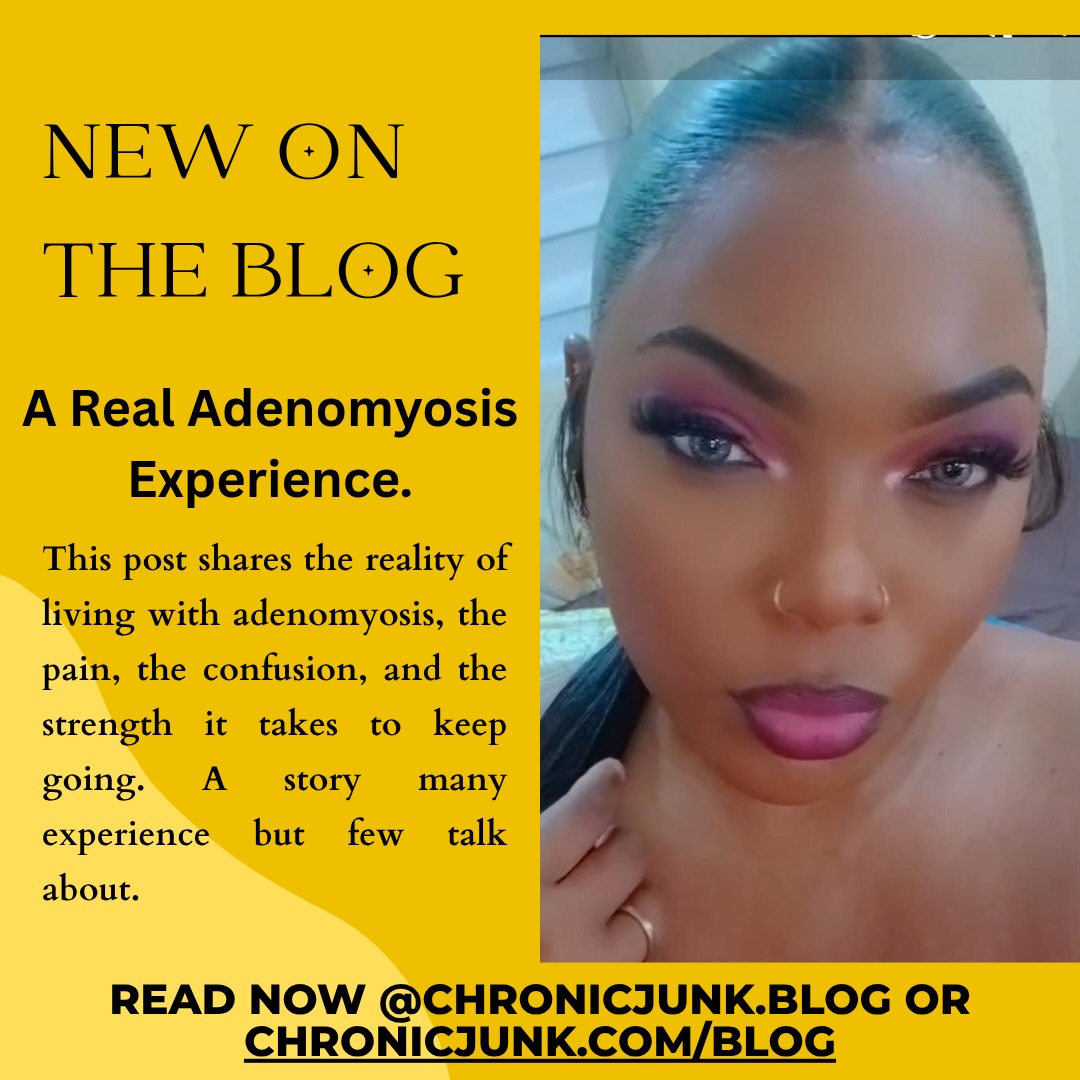 A story that so many live through, but hardly anyone talks about.
Adenomyosis is more than just “bad periods”. It is pain, exhaustion, confusion, and learning to carry on anyway. This post shares a real experience to help raise awareness and remind anyone going through it that they are not alone.
If you have ever felt unheard, dismissed, or unsure about your body, this is for you.
Read now:
https://chronicjunk.blog
or
https://chronicjunk.com/blog
Save this, share it, and send it to someone who needs to feel seen.
#chronicjunk #adenomyosisawareness #womenshealthmatters #invisibleillness #chronicillnessawarenes