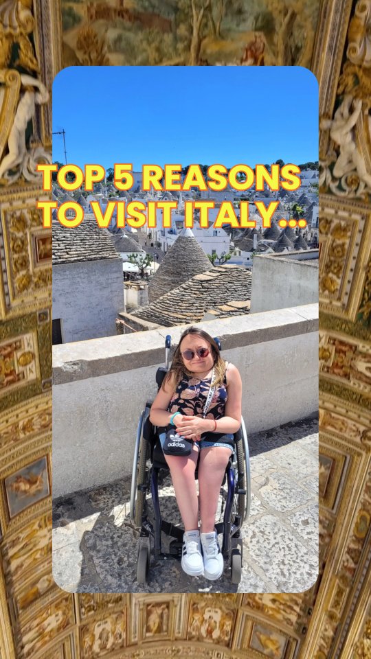POV: you finally stop waiting and just book that accessible trip to Italy 🇮🇹✨
Here are our top 5 reasons to visit Italy...
1. Food that slows you down (in the best way) 🍝
Long lunches, late dinners, and flavours you’ll think about long after you leave.
2. Landmarks that feel familiar the second you see them 🏛️
You’ve seen them your whole life… but nothing compares to being there.
3. Coastlines that make you pause 🌊
Sun, colour, salt air and nowhere else you need to be.
4. Art & history woven into everyday life 🎨
Not just museums. Streets, cafés, quiet corners… all of it.
5. The vibe 🤌
Unrushed. Alive. Effortlessly beautiful.
♿ And yes—Italy can be explored with accessibility in mind. From step-free routes in major cities to adapted transport and stays, travelling here with a wheelchair just takes a bit of planning (and is absolutely worth it).
No rush. No “perfect timing.” Just go.
Which one speaks to you most? 👇
Need help planning your next accessible trip? Purchase one of our Travel Planners, built to make organising your trip easier! Link in bio 🔗
#accessibletravel #accessibleitaly #wheelchairtravel #top5italy
@italiait
@tuiuk