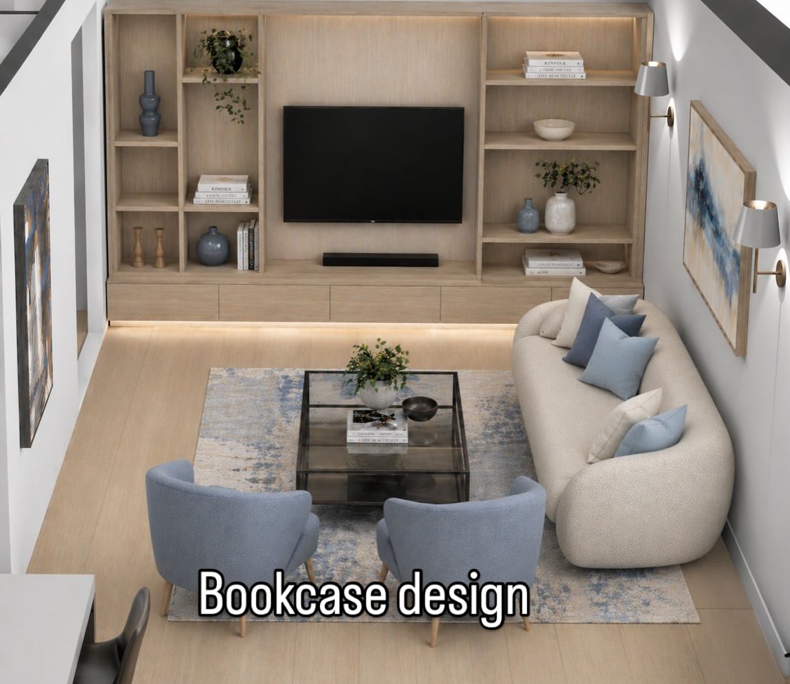 Book case and Tv unit design #interiordesign #tvunitdesign