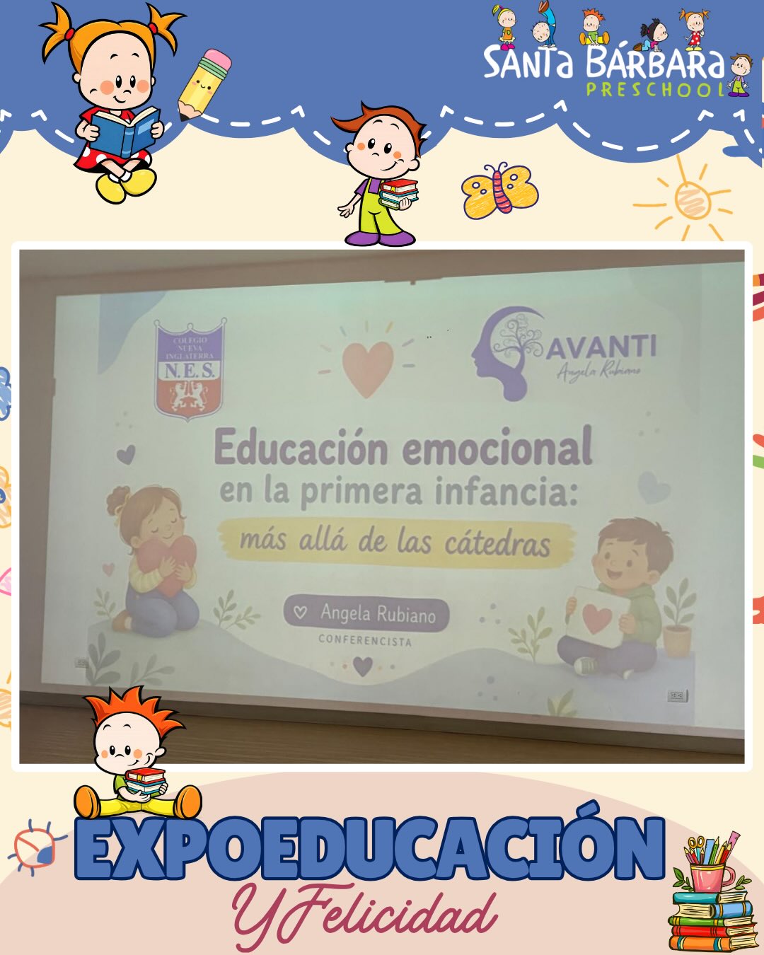 Expoeducación y Felicidad, un evento educativo en el que estuvo presente Santa Bárbara Preschool. La capacitación y el crecimiento son pilares fundamentales de nuestro jardín, fortaleciendo cada día nuestra labor educativa.
#Expoeducación #EducaciónConSentido #SantaBárbaraPreschool #CrecimientoProfesional #AprenderParaEnseñar