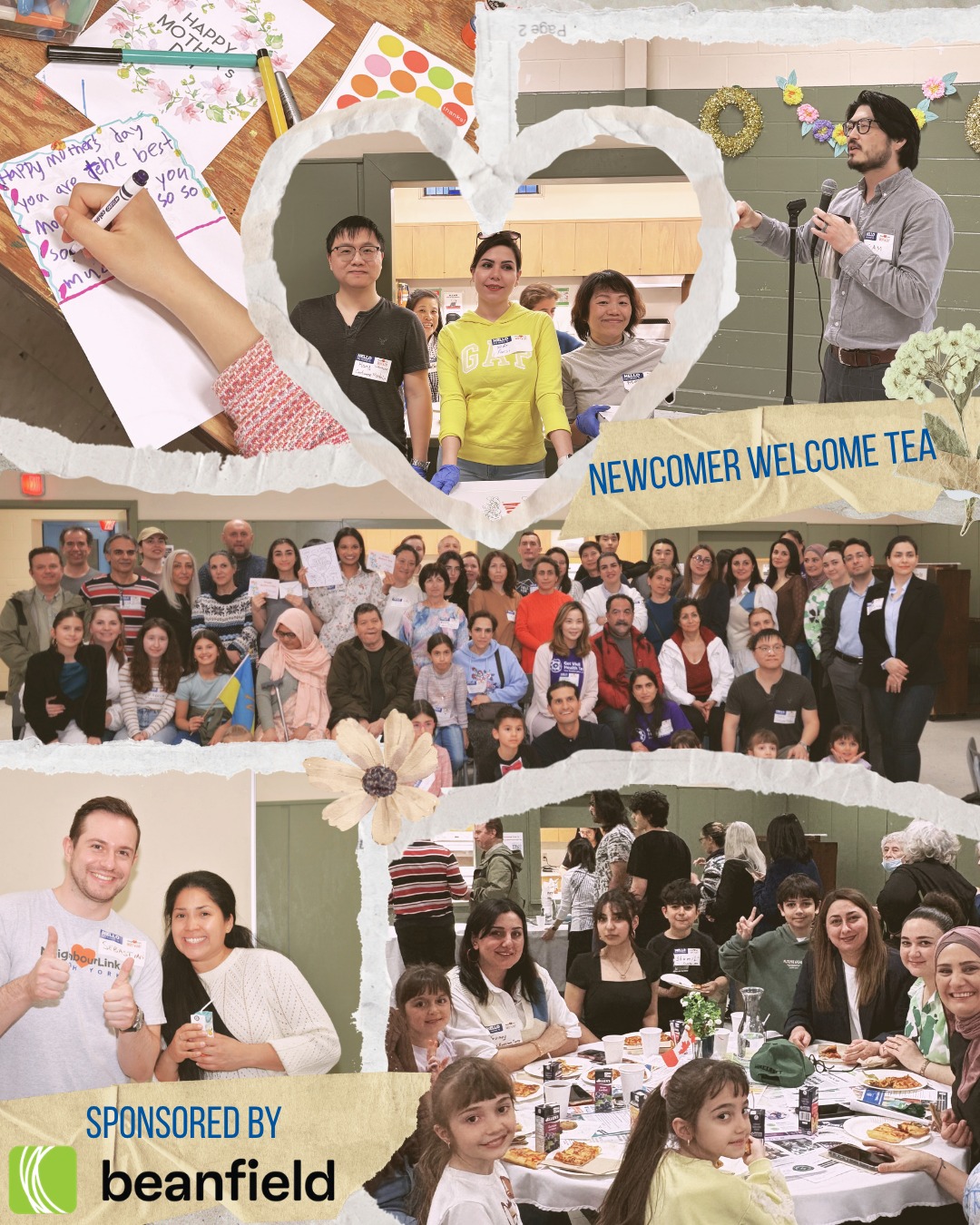 On Sunday, nearly 100 neighbours came together for our Spring Newcomer Welcome Tea. Newcomers from around the world and of all ages were able to connect with welcoming neighbours, enjoy a meal together, do arts and crafts and even play some mini-putt
We welcomed @tccsa.ontario, @jvs.toronto and @getwellhealthteam to share about their programs and resources.
This event is all about providing relational and practical care to newcomers by providing a fun time to get to know the community, while also leaving with helpful information to make their adjustment to a new home easier.
We’re grateful to @springgardenchurch for providing the space and for all the volunteers who helped make the event come together! Stay tuned for our next welcome tea in April!
This event was generously sponsored by our friends from @beanfieldcanada . Learn more at https://www.beanfield.com/en/tor
#WeLoveWillowdale #NeighboursHelpingNeighbours #Newcomers #NorthYork