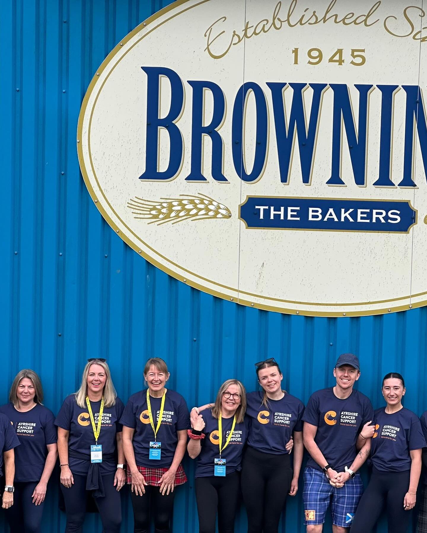 We did it 💪👏 Kiltwalk in around 7 hours 15 mins and over £8k raised by the fantastic Team Brownings in memory of Matthew Short ❤️💔❤️ Thanks to everyone who so kindly donated 🥰 @browningsthebakers @kiltwalk @ayrshirecs