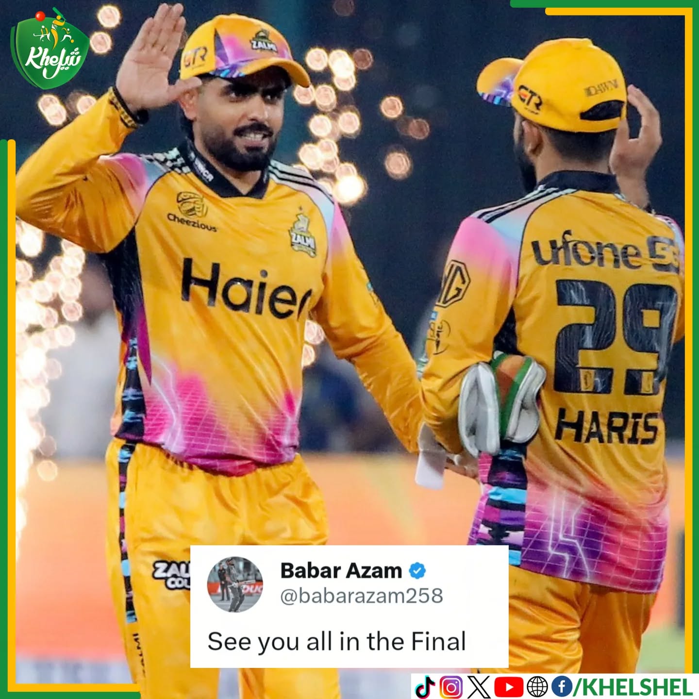 Final Bound! 🏏 The King has spoken—it’s time to bring the trophy home to Peshawar.
#Cricket | #Pakistan | #BabarAzam | #PSL11 | #PeshawarZalmi