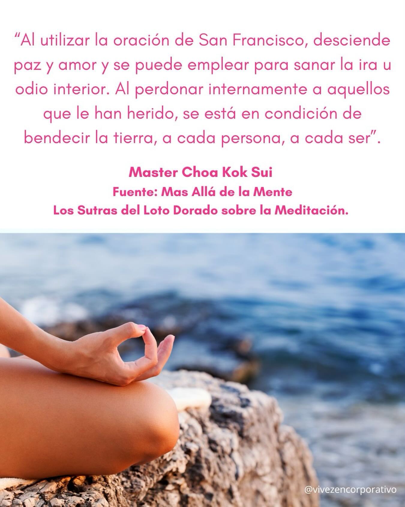 📖🌱Fuente: Más Allá de la Mente
Los Sutras del Loto Dorado sobre la Meditación
Master Choa Kok Sui ❤️
#sanaciónpránica #mcks #meditaciónencorazonesgemelos