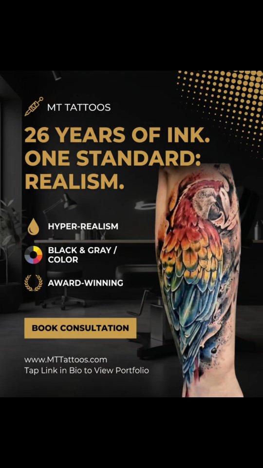 okay well I'm calling it I'm a #realistic color, black and gray #tattoo artist. LOL that was funny for me to #admit out loud.
