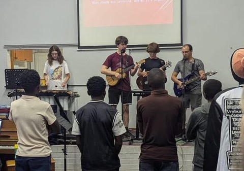 The Briix family is serving in Africa, and it’s been encouraging to see how their whole family is involved in ministry there.
Their children have been investing time in the youth worship band, using their musical talents to lead others in worship.
It’s inspiring to see the whole family serving the Lord together. This is what it looks like to live out the Gospel together, right where God has placed them.
#biblicalministrieworldwide #familyministry #worshipband #africa #servingtheLordtogether