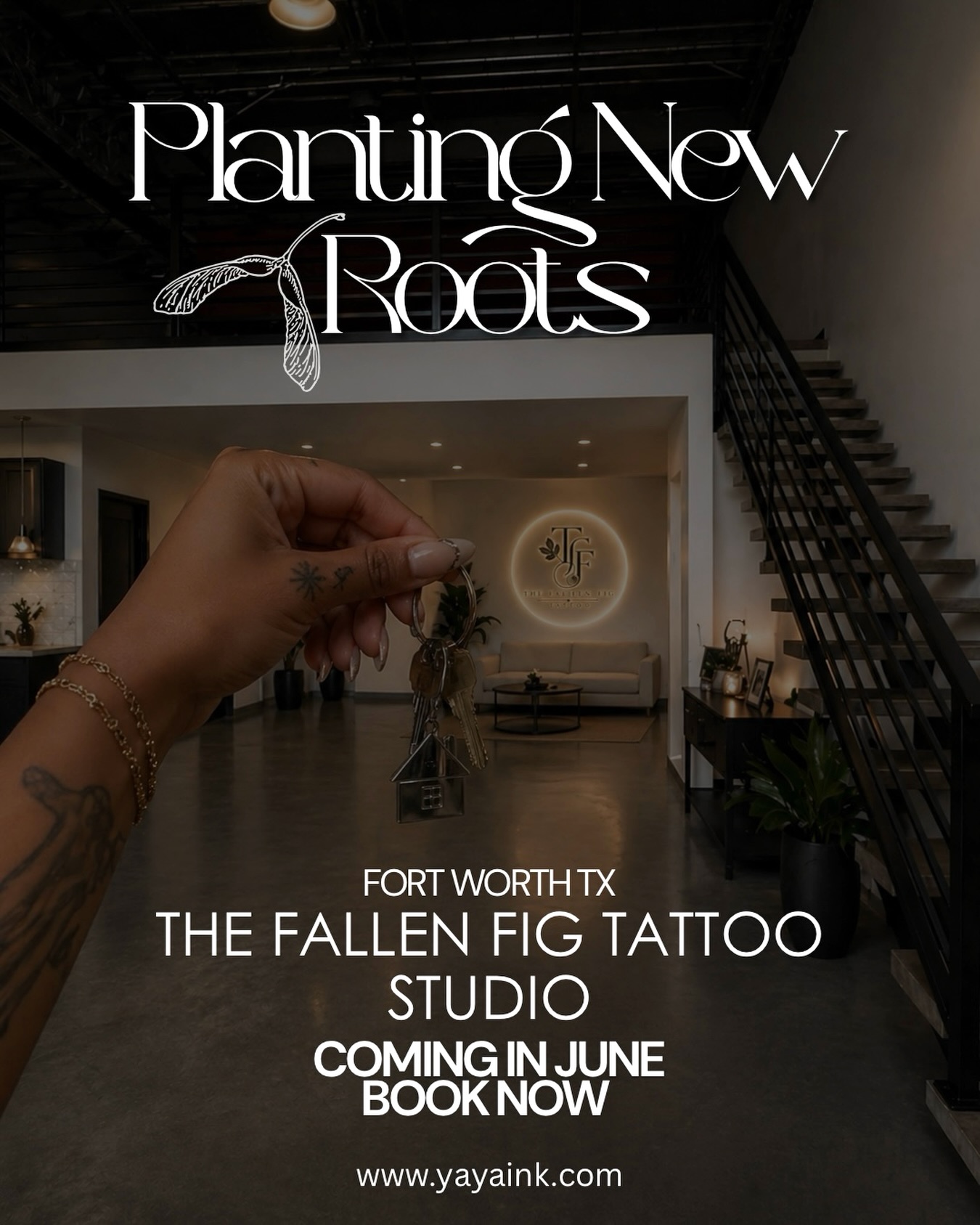 🗝️The Fallen Fig Tattoo finally has a home🌱
𝗚𝗿𝗮𝗻𝗱 𝗢𝗽𝗲𝗻𝗶𝗻𝗴 𝗙𝗹𝗮𝘀𝗵 𝗗𝗮𝘆 𝗝𝘂𝗻𝗲 𝟲𝘁𝗵+𝟳𝘁𝗵!
This space has been a vision for so long, and seeing it come to life feels unreal. I’m taking the next few weeks to finish building everything out and make it perfect for you ya’ll, 𝗠𝘆 𝗯𝗼𝗼𝗸𝘀 𝗮𝗿𝗲 𝗡𝗢𝗪 𝗼𝗽𝗲𝗻 𝗳𝗼𝗿 𝗝𝘂𝗻𝗲🤍
Follow Me and watch along for updates/ videos of me attempting to build this dang thing🛠️ ✨
@yaya__ink @thefallenfig.studio Send me your tattoo ideas so we can get you in my books ASAP for your NEW tattoos! Book through 🌐yayaink.com