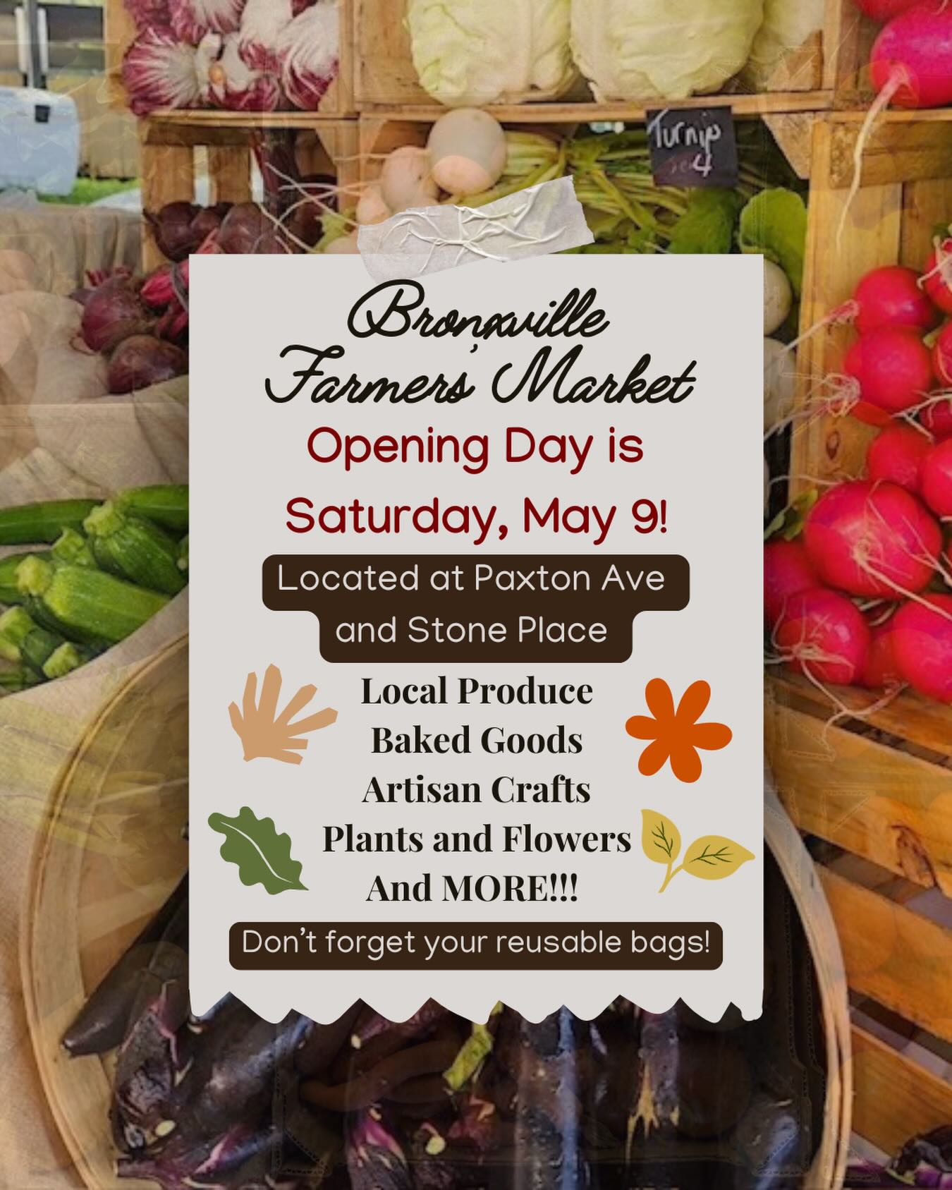 We hope you’ll join us at the 2026 opening of the @bronxville_farmers_market Saturday, May 9! Dozens of local makers - farmers, bakers, artisans and artists and others are ready for another amazing Market Season and so are we! See you there! 🧑🏼🌾🫐🥦🥬🥕🫒🥐🥖🧀🥩🥛
#farmersmarket #localartisans #supportsmallbusiness #bronxville #community