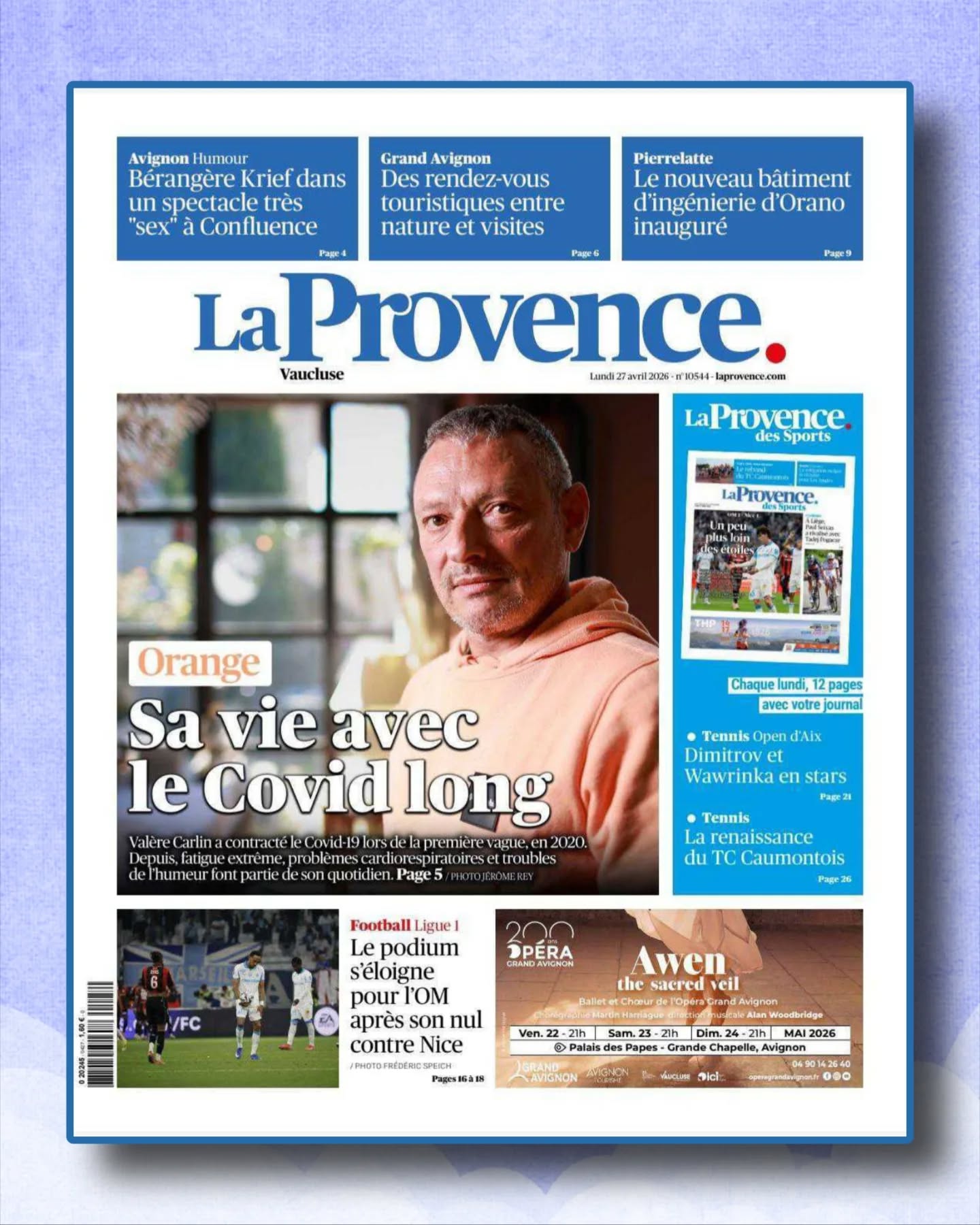 đ«©âParfois, lâĂ©puisement est tel quâil est obligĂ© de rester couchĂ© 16 Ă 18h par jour, dans lâobscuritĂ©.â
Voilà la réalité du #CovidLong.
Pas une "perception", pas une "croyance" : une incapacité physique majeure.
Merci Ă ValĂšre Carlin pour ce tĂ©moignage đ
đŹâDes crashs oĂč tout le corps sâeffondre dâun coup.â
« Son compagnon, qui a appris Ă dĂ©crypter lâavant-crash, le pousse alors Ă aller se reposer avant quâil âne soit trop tardâ. »
đâCâĂ©tait une descente aux enfers. Jâavais lâimpression de devenir fou.â
« Je souffrais de tachycardie donc jâallais voir un cardiologue. Jâavais du mal Ă respirer donc jâallais voir un pneumologue. »
âLes avancĂ©es restent cantonnĂ©es Ă chaque dĂ©partement, crĂ©ant des disparitĂ©s colossales.â
MĂȘme la prise en charge est inĂ©gale.
Ce nâest pas une absence de maladie.
Câest un manque de structuration et de reconnaissance.
đȘđș « le coĂ»t financier global du Covid long pour la dĂ©cennie Ă venir serait estimĂ© Ă 116 milliards dâeuros par an »
On parle dâun enjeu sanitaire et Ă©conomique majeur.
(Continuer à réduire ça à du psychosomatique est irresponsable)
« Une premiĂšre petite victoire a toutefois Ă©tĂ© remportĂ©e, le 31 mars dernier. Les membres dâ#ApresJ20, un groupe de travail formĂ© par des malades afin de faire progresser la cause du Covid long, ont Ă©tĂ© reçus Ă lâAssemblĂ©e nationale. »
Merci @laprovence pour cet article Ă lire en entier ici (đrĂ©servĂ© aux abonnĂ©s)
#Apresj20
https://www.laprovence.com/article/region/2146648033212815/les-longues-annees-d-errance-medicale-de-valere-carlin-un-orangeois-atteint-du-covid-long