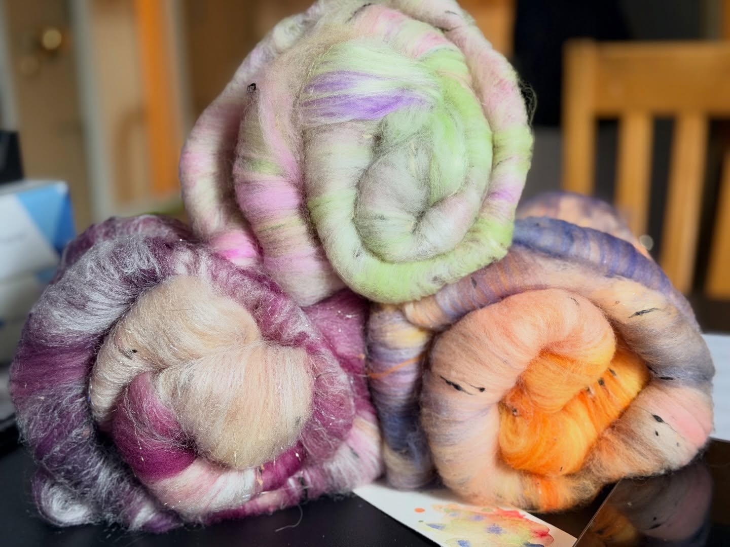 This is my kind of Bouquet! I will have some fiber batts @mdsheepwoolfest and I don’t think they will last long! Barn 6-16 see you there!
#fiber #fiberbatt #spinning #handspun #handspunyarn