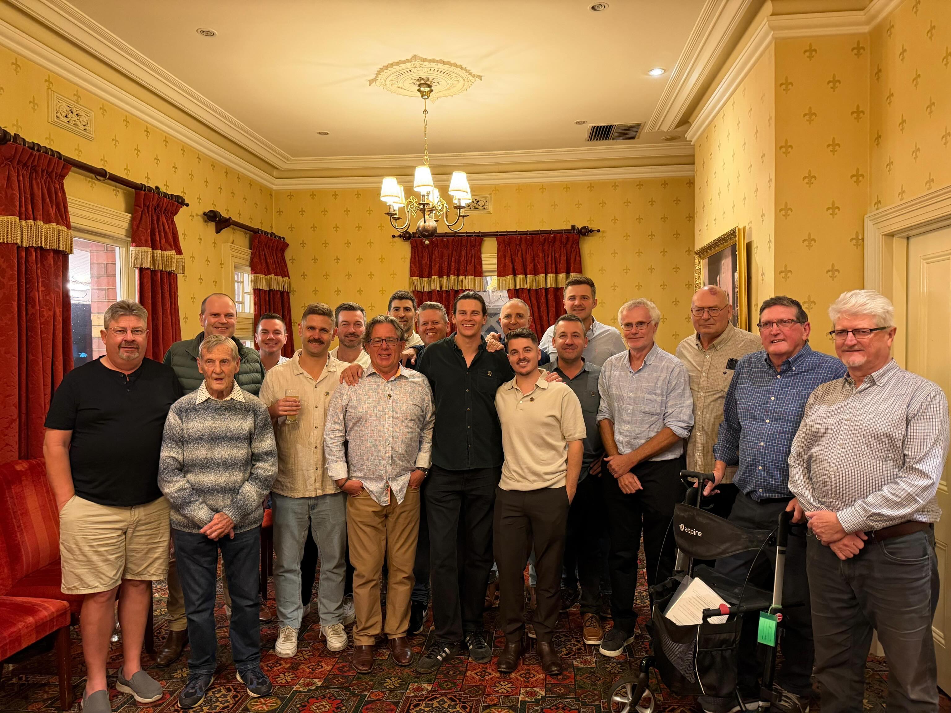 Earlier this month, the RCC hosted the 2025/26 presentation night at the Old England Hotel.
A fantastic evening was had celebrating another successful season both on and off the field, highlighted by the induction of three new Life Members.
Eamon, Nick & Ollie have each made outstanding contributions to the Rosanna Cricket Club over many years, from tireless work in committee roles to their dedication on the field. We’re proud to recognise and thank them for the lasting impact they’ve had on our club.
Life Member #71 - Eamon Bourke
Life Member #72 - Nick Horsford
Life Member #73 - Oliver Toussaint
W.P. Luby Award - Dennis Hartney
Barney Luby Club Champion - Sam Sheehan
Senior Coaches Award - Dalton Marsh
Summer Smash Player of the Season - Josh Henkel
Denis P. Groom Wicketkeeper Award - Tom Bourke
1st XI
Dick Russell Batting Average - Sam Sheehan 641 runs @ 49.31
Steve Durant Bowling Average - Nick Carlton 37 wickets @ 10.32
Ron Webster All-Rounder - Sam Sheehan
Brian Carlton Fielding - Riley O’Sullivan
2nd XI
Batting Average - Matt Macaulay 280 runs @ 40.00
Bowling Average - Cam Douglas 33 wickets @ 9.06
All-Rounder - Cam Douglas
Fielding - Hayden Smith
3rd XI
Batting Average - Brett Smith 415 runs @ 51.88
All-Rounder - Brett Smith
Fielding - Riley Thompson
Veterans
Player of the Season - Steve Nikolovski