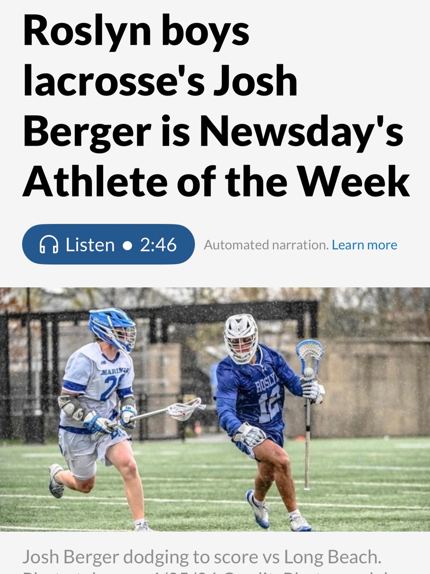 S2S 2026 Raiders @jberger_2 Newsday Athlete of the week! #shore2shorelax
@roslynmlax @yalelacrosse
@newsdayhssports