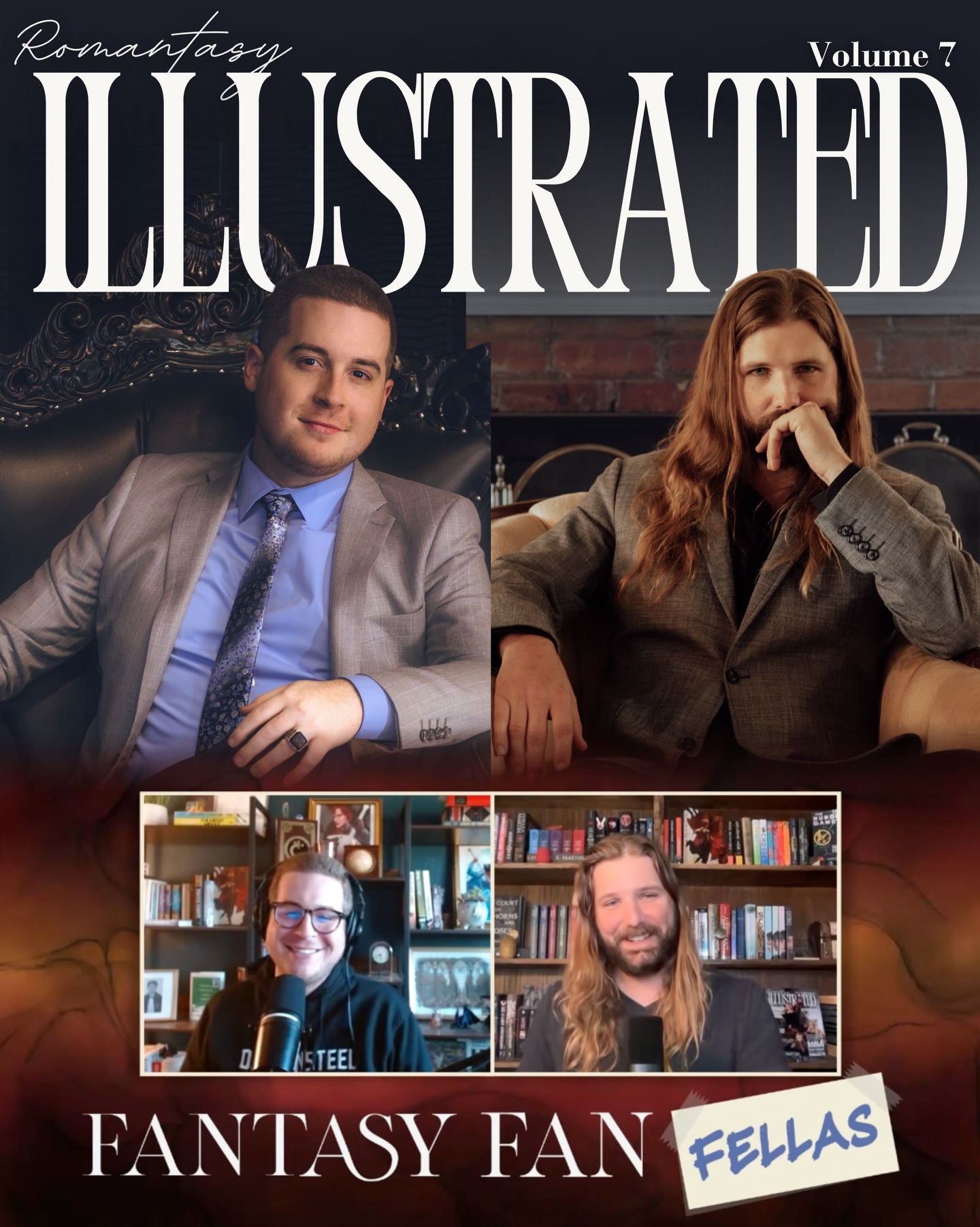 We had a great time chatting with Hayden and Steven of Fantasy FanFellas! They entered the book space and instantly made their mark with their podcast. We can’t wait to see what comes next!
Read the full interview in Romantasy Illustrated Volume 7, avaliable now in both digital and physical formats. Link in our bio🔗
#fantasyfanfellas #brandonsanderson #bookpodcast #romantasyillustrated #fantasy