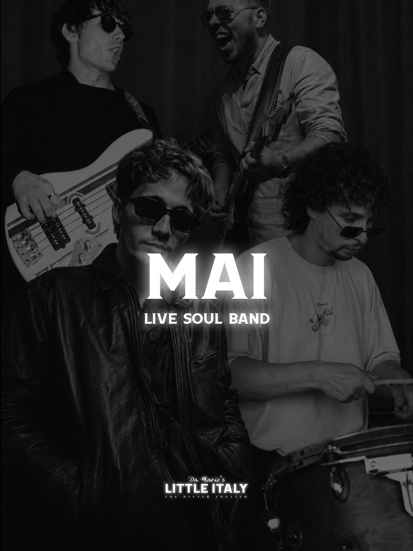 Darmstadt ・LASER D・NY Soul & Funk Live Band
📍 Da Mario's LITTLE ITALY
🎟️ FREE ENTRY
für Gäste des LITTLE ITALY
Wer LASER D verpasst, hat ein Problem. NY Soul. Funk. 60s Rock & Pop. Live. Broadway-Bühne. Backstage-Bar. 🎶
Einlass ab 17.30 Uhr
Showtime ab 19.30 Uhr
🛎️ Die besten Plätze & Tische fast weg
Jetzt Platz sichern!
#damarioslittleitaly #darmstadt #frankfurt #livemusic #laserd