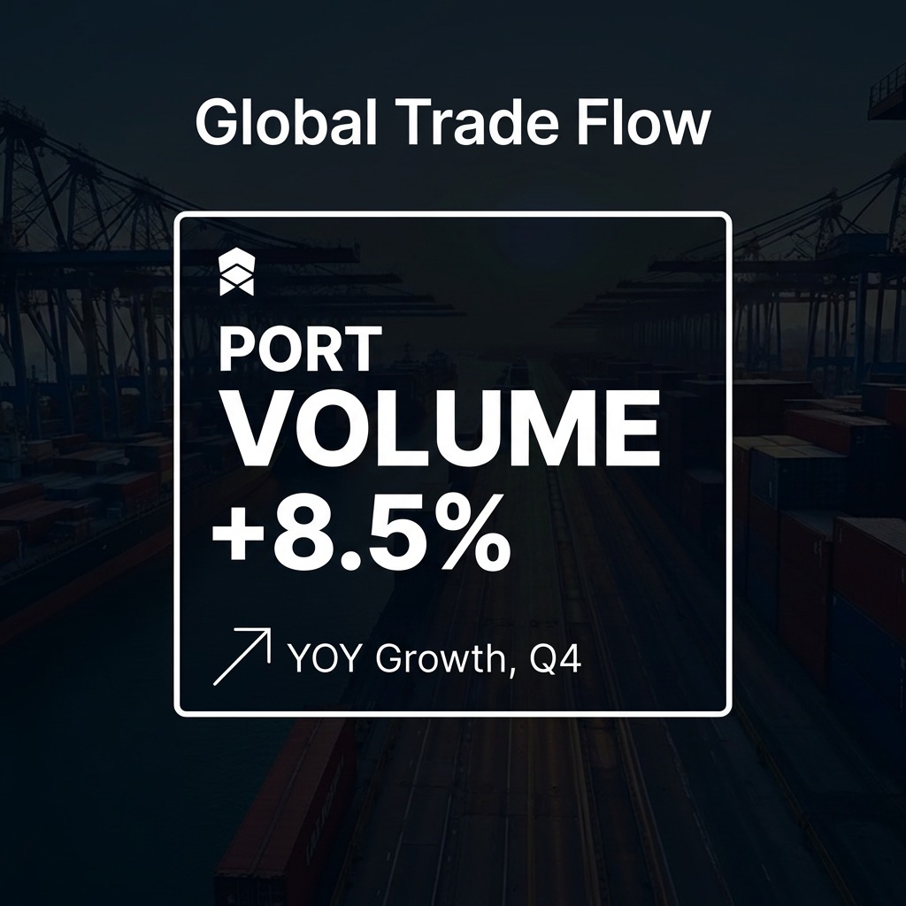 Economics shouldn’t be a headache. 🧠 At Economedia, we strip away the noise to bring you the metrics that actually matter—like this 8.5% surge in port volume. 🚢 We’re curious: which economic trend is currently on your radar? Let’s chat in the replies. 👇
#EconomicsSimplified #GlobalTrade #DataViz #MarketTrends