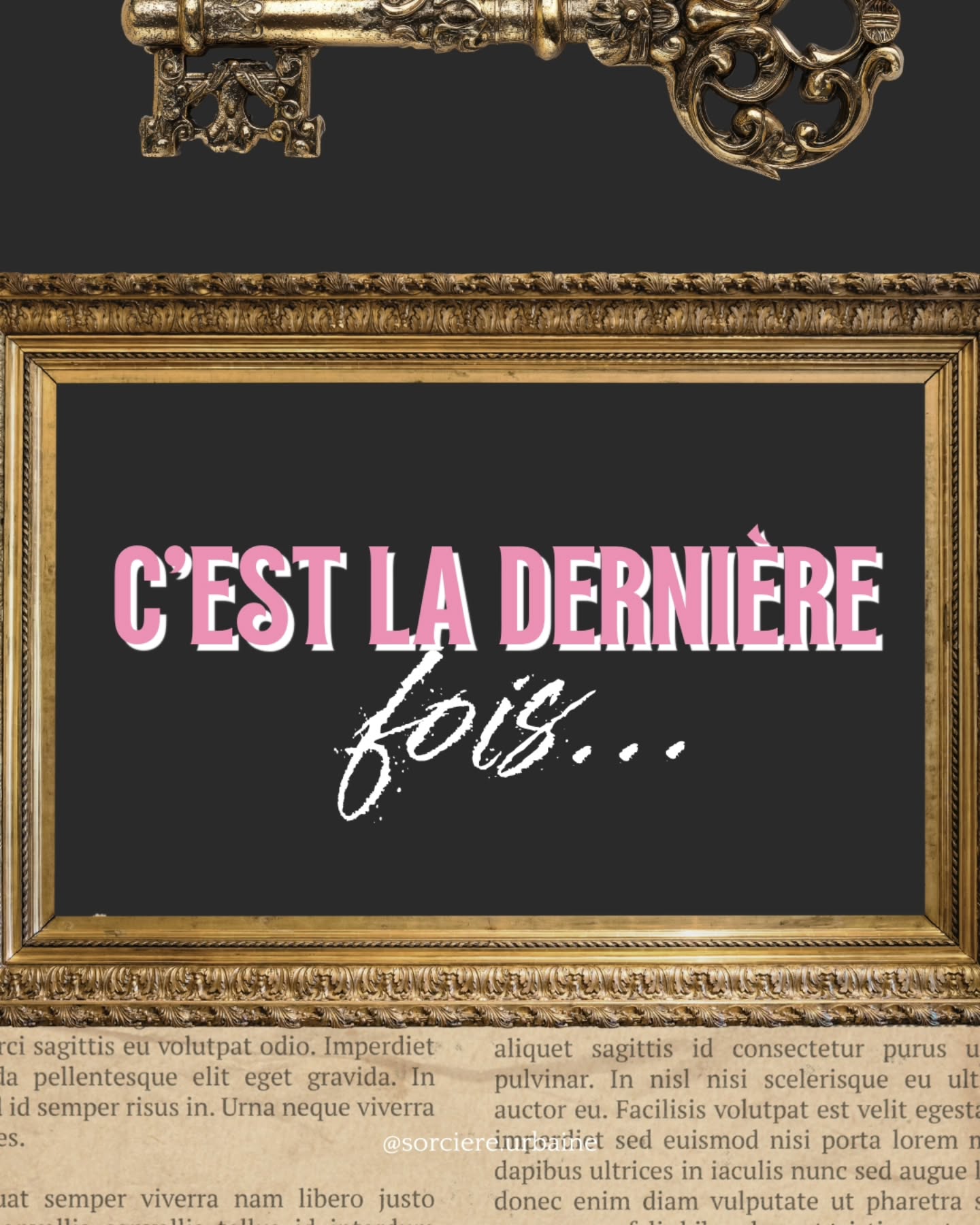 | C'est la dernière fois 🫣 |
Il est temps de lever le voile sur les Savoirs Oubliés, ceux offert aux Premières Apprenties, les pionnières de l’Institut ⬆️
➡️ Si tu t'inscris à l'institut, tu auras accès chaque mois :
🗝À la communauté de l’Institut
💫Aux cours proposés dans chaque Sororité (vidéos, PDF, ebooks…)
🤫Aux surprises et mystères qui se révèlent au détour des couloirs de l'école
🔥Aux rendez-vous live et l’accès à une salle réservée pour rencontres les autres Apprenties
Et en cadeau, seulement jusqu'à ce jeudi, tu auras accès au cours exclusif de ton choix !
Visite le lien dans ma bio pour en savoir plus et pour t'abonner 💫🌹🗝