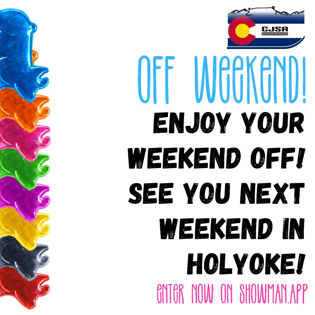 Who’s ready for a break? Take the weekend and rest up, we’ll see you in Holyoke on the 16th and 17th.