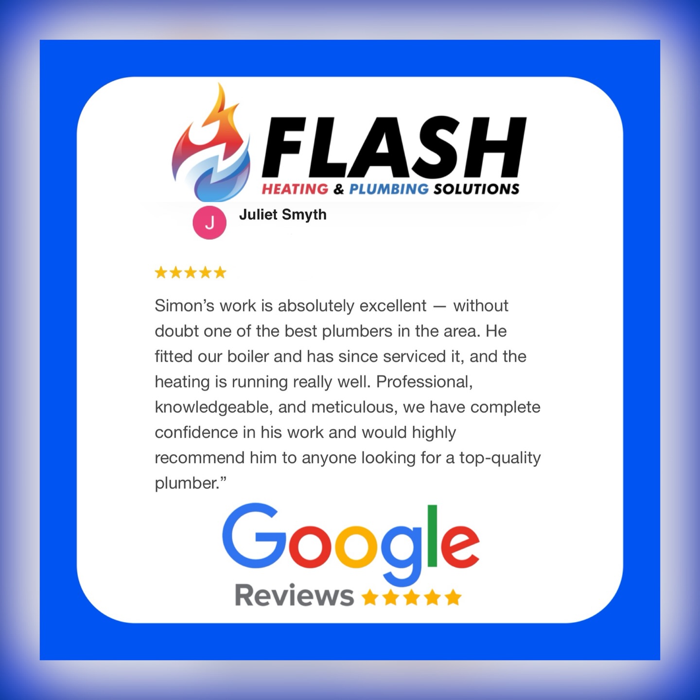 ⭐ TESTIMONIALS ⭐
There’s nothing better than hearing positive feedback from our customers! 🙌
We take pride in providing honest advice, reliable workmanship, and making sure every customer feels looked after from start to finish 🔧🔥
Whether it’s getting the heating back on quickly, carrying out a full system service, or helping customers understand their plumbing and heating systems better, we always aim to deliver a friendly, professional, and stress-free service.
A huge thank you to Juliet, Marion, Ryan, Ali and many, many more for your kind words and for trusting Flash Heating & Plumbing Solutions with your homes 🏡 🤗
Your support, recommendations, and reviews mean the world to us! ⭐⭐⭐⭐⭐
Feel free to get in touch with us for any of your heating and plumbing needs now:
📱 Phone or WhatsApp - 07743 645488
📧 Info@FlashHeatingAndPlumbing.co.uk
💻 www.flashheatingandplumbing.co.uk
•
•
•
•
•
#testimonialtuesday #boilerservice #boilerservicing #boilerinstall #boilerbreakdown