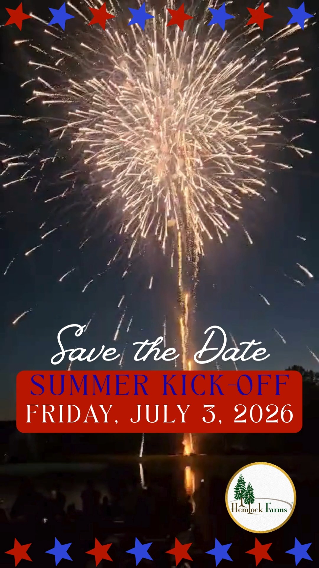 Save the Date!!!
Mark your calendars for this year's Summer Kick-Off on Friday, July 3, 2026! We hope to see you for America's 250th anniversary!