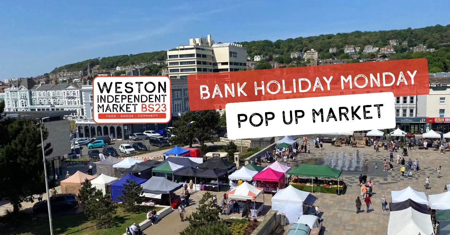 ✨ BANK HOLIDAY POP UP – THIS MONDAY (4TH MAY) ✨
We’re bringing a last-minute pop up market to Weston this Bank Holiday Monday and it’s set to be a good one 👇
🛍️ Over 25 independent stalls
🎶 Live music from Ben & Seb from 11am till 3pm
🍔 Street food, sweet treats, shopping & more
☀️ And the sun is set to be shining!
Perfect excuse to get out, support local and soak up the atmosphere 🙌
These impromptu markets always have a special buzz… and with the Bank Holiday footfall, it’s not one to miss.
📍 Weston (Italian Gardens)
🕙 10am till 3pm
Come down, bring your friends, and make a day of it ✨
#WestonSuperMare #WestonMarket #SupportLocal #BankHoliday #PopUpMarket SomersetEvents FoodGoodsCommunity YourTownYourMarket westonmarket
Weston, Worle & Somerset Mercury Weston-super-Mare Live Weston BID The Sovereign North Somerset Council Visit Weston-super-Mare Visit Somerset Weston-super-Mare Town Council Weston Seafront