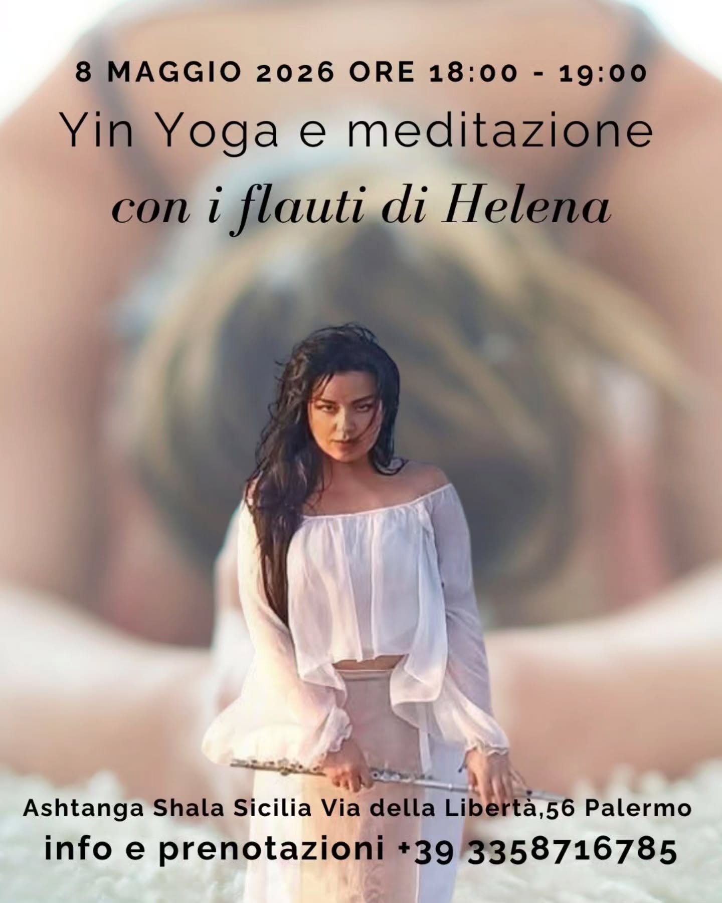 ✨I flauti di Helena ✨
8 maggio ore 18:00
Solo 12 posti
Ashtanga Shala Sicilia - Via della libertà 56 - Palermo
Un viaggio di quiete e trasformazione, dove il corpo si apre nello Yin Yoga e il suono dei flauti accompagna la mente verso uno spazio di profonda rigenerazione.
Un’esperienza immersiva dedicata al rilascio profondo, all’ascolto e alla rigenerazione, dove la pratica dello Yin Yoga si intreccia con il potere trasformativo della musica dal vivo.
In questa classe speciale, il corpo sarà accompagnato ad aprirsi con gradualità attraverso posizioni mantenute a lungo, favorendo il rilascio delle tensioni fisiche ed emotive e creando lo spazio per un ascolto più sottile e autentico. La pratica si concluderà con una meditazione guidata, sostenuta dalle vibrazioni dei flauti suonati dal vivo da @helena.flute.meditation , in un’atmosfera capace di condurre la mente verso quiete, presenza e profonda rigenerazione.
La classe di Yin Yoga e meditazione sarà guidata da @cri_cri_yoga , che accompagnerà i partecipanti in un percorso di consapevolezza corporea e interiore, mentre la musica di @helena.flute.official diventerà una vera e propria guida vibratoria, amplificando gli effetti della pratica e favorendo uno stato di rilassamento profondo.
Il flauto, nato dal respiro e considerato tra gli strumenti più vicini alla voce umana, agisce come un ponte sottile tra corpo, mente ed energia. Le sue frequenze aiutano a sciogliere il rumore mentale, a calmare il sistema nervoso e a creare uno spazio di armonia e trasformazione interiore.
Info così e prenotazioni 👇🏻
+39 3358716785
Link 🔗
https://www.ashtangashalasicilia.com/event-details/yin-yoga-e-meditazione-con-i-faluti-di-helena