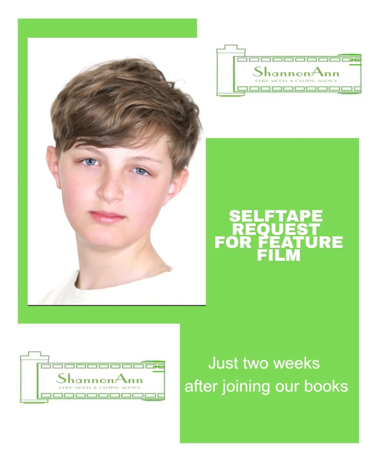 Well done and good luck to Adam on his SELFTAPE request for a role in a feature film featuring a big name! And just a couple of weeks after joining us π
#proudagents #casting #childmodel #modelagency #castingagency