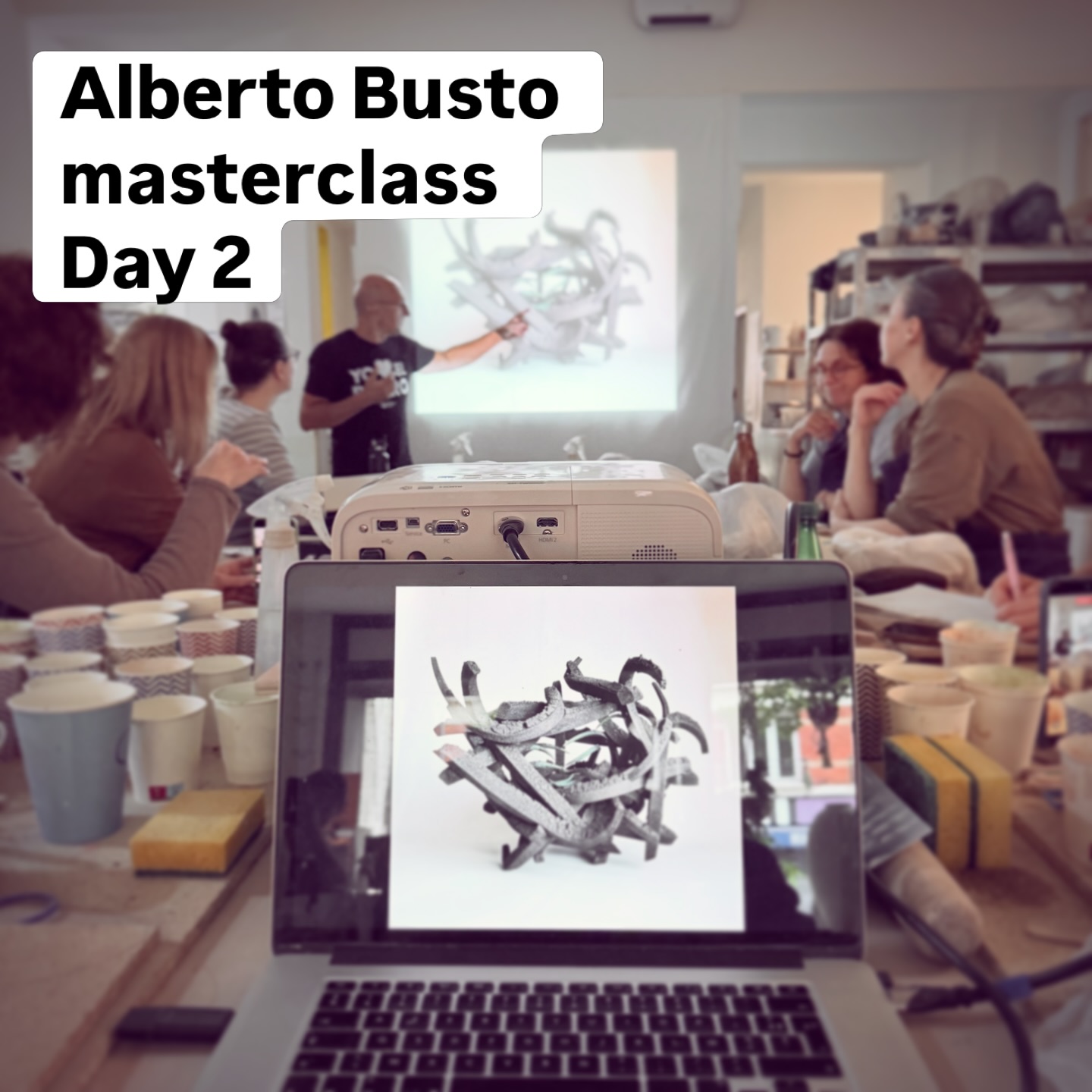 Masterclass « filaments et textures » avec Alberto Bustos. Day 2