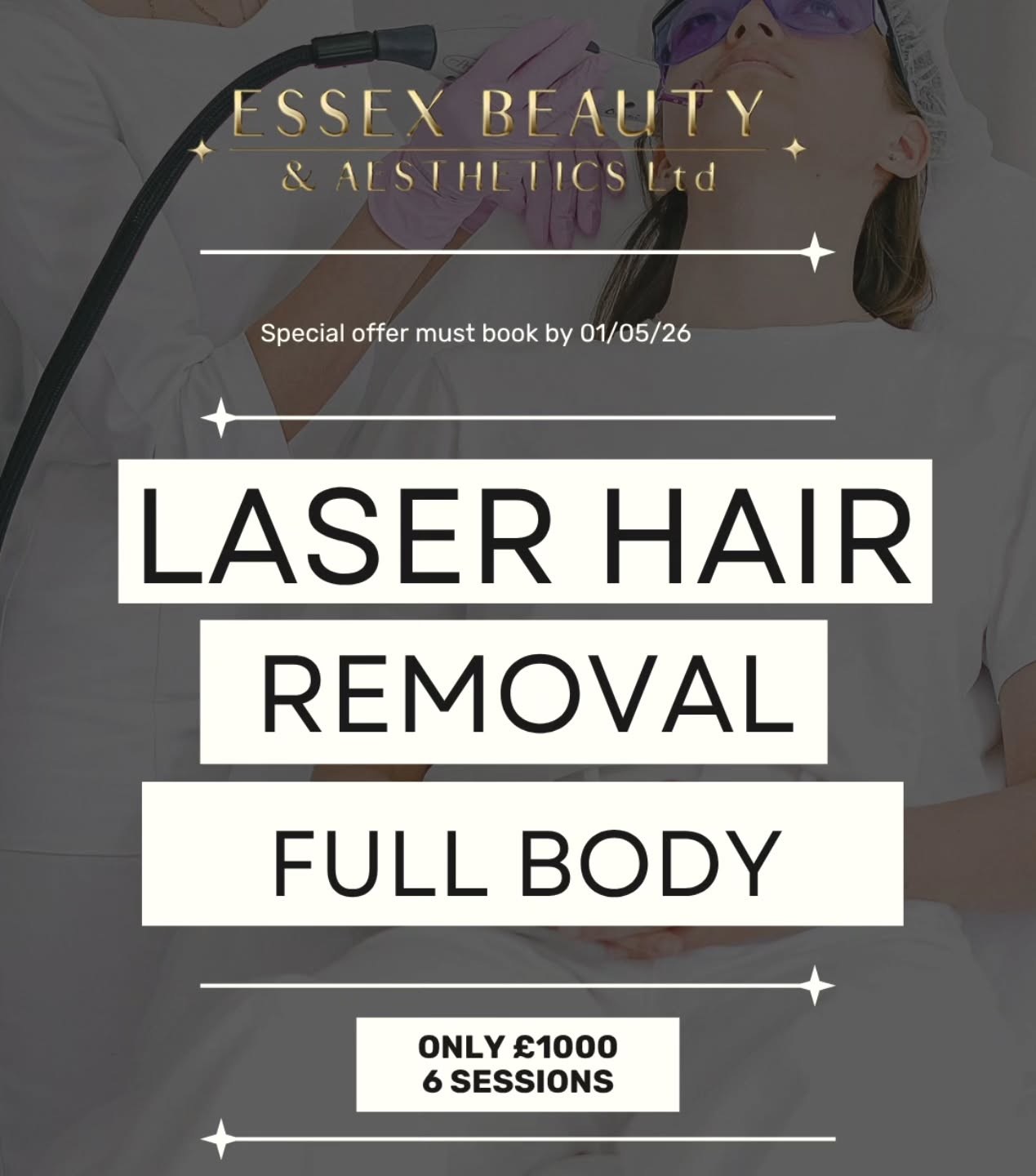 Our FULL BODY Laser Hair Removal package is now just £1000 for 6 sessions — limited time only.
✔ Long-term hair reduction
✔ Suitable for multiple areas
✔ Safe, effective & professional treatments
✔ Performed by our Skin & Laser Specialist
Say goodbye to shaving, waxing & ingrowns… and hello to smooth, low-maintenance skin.
📅 Offer must be booked by 01/05/26
💳 Klarna & Clearpay available
📍 Basildon salon
🌐 Book online: www.essexbeautyandaesthetics.co.uk
Limited availability — once it’s gone, it’s gone.
#laserhairremoval #essexbeauty #basildon #smoothskin #laserclinic #aestheticsessex #beautyoffers #hairremoval #glowup#essexlaserclinic#essexlaserhairremoval#3dtrilogyice#basildonbeautytreatments##basildonlaser