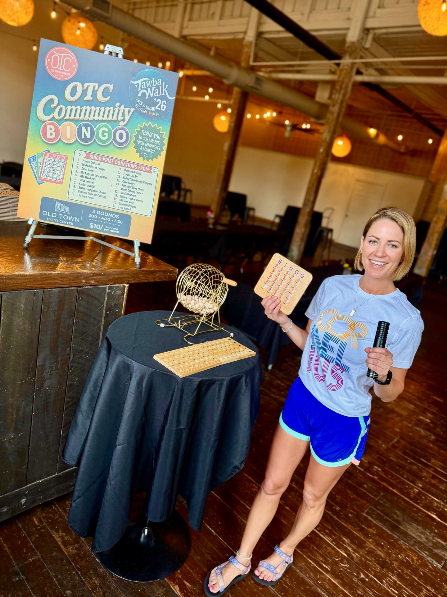 NEW THIS YEAR 🔥
OTC Community Bingo is making its Tawba Walk debut… and trust me, you do NOT want to miss it 👀
The prizes? Seriously good.
🗓 Tawba Walk
📍 Old Town Event Center (next to the Warehouse PAC stage at Oak Street Mill)
⏰ Games at 3:30, 4:30 & 5:30
🎟 $10 per card per game
Grab a drink, grab your crew, and come test your luck 🍀
Between the music, the vibes, and the prizes… this might be your new favorite Tawba tradition