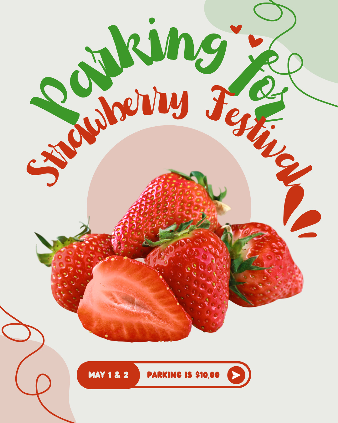 🍓 Heading to the Strawberry Festival? We’ve got you covered! 🚗
Our parking lot will be open and available for community parking during the festival—no stress, no circling the block!
Come park with us, enjoy the festivities, and feel free to stop by and say hello while you’re here. We’re so glad to be part of this wonderful community! 💛
📍 Location: St. John's UMC-
130 Tom Hall Street
Fort Mill, SC 29715
$10.00 per car. Cash and Card accepted.
We can’t wait to see you and hope you have a berry sweet time at the festival! 🍓
