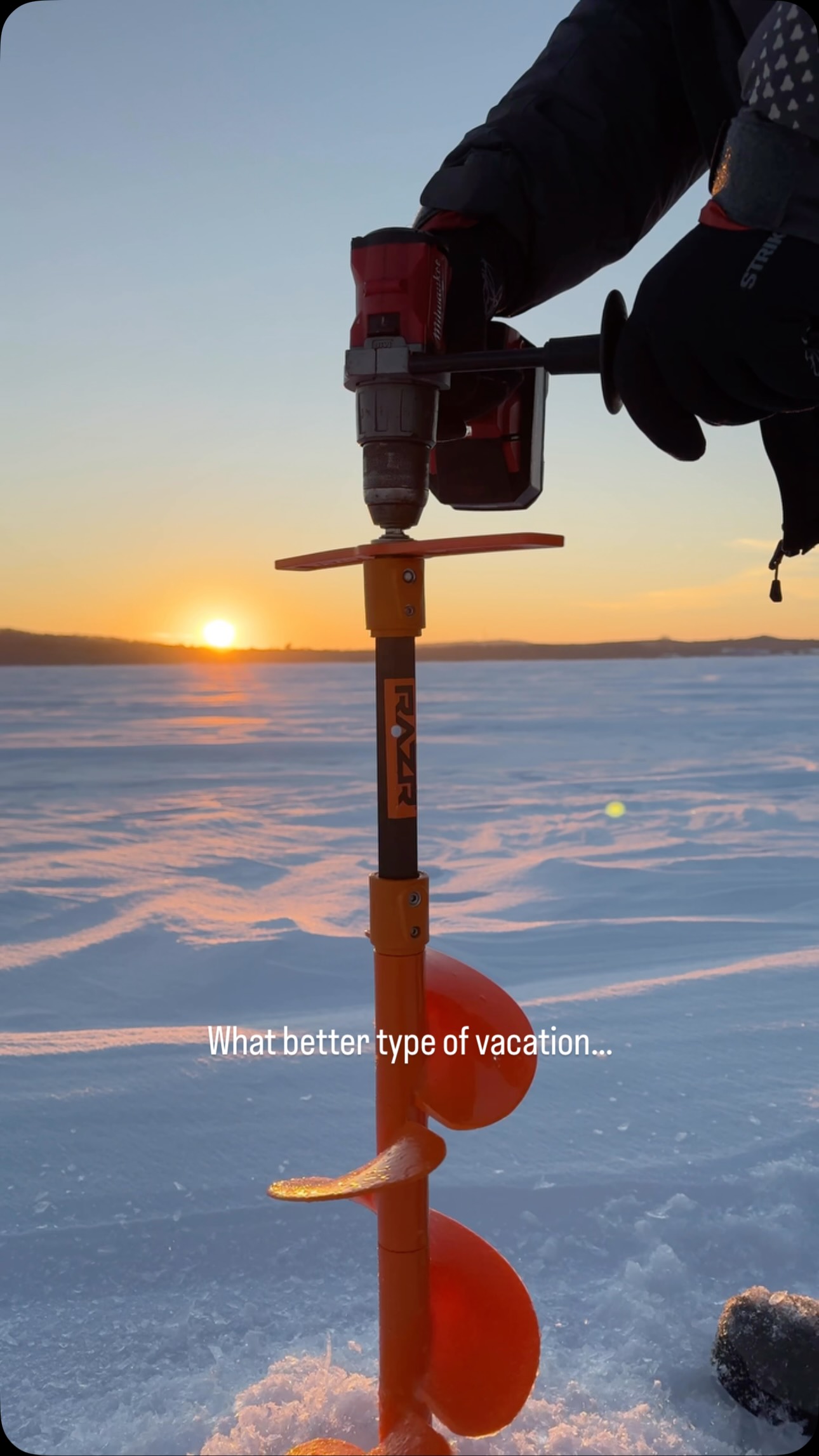 Winter might be months away, but around here, ice season is always on our mind. Stay sharp. Stay ready. 🎣
#RAZRIceAugers #IceInOurVeins #Fishing #Vacation