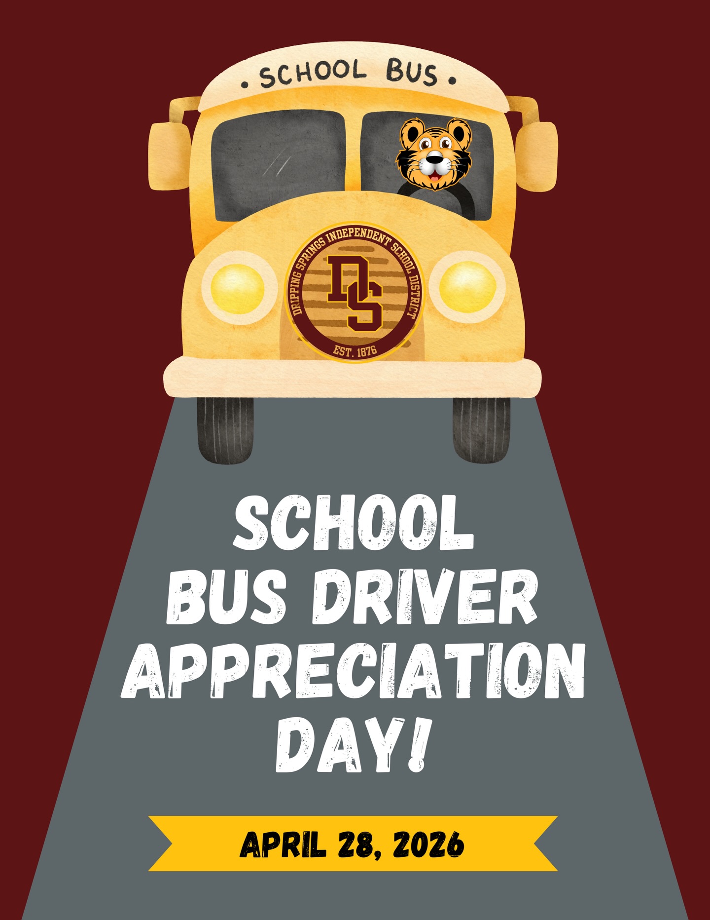 Today we celebrate the incredible individuals who safely get our children to and from school each day in @drippingspringsisd… our amazing school bus drivers! 🚌💛
Rain or shine, early mornings and long afternoons, you show up with patience, care, and dedication. You are often the first smile of the day and the last wave goodbye, and your impact reaches far beyond the road.
Thank you for keeping our @wsestiger students safe, supported, and on track every single day. We appreciate you more than words can say!