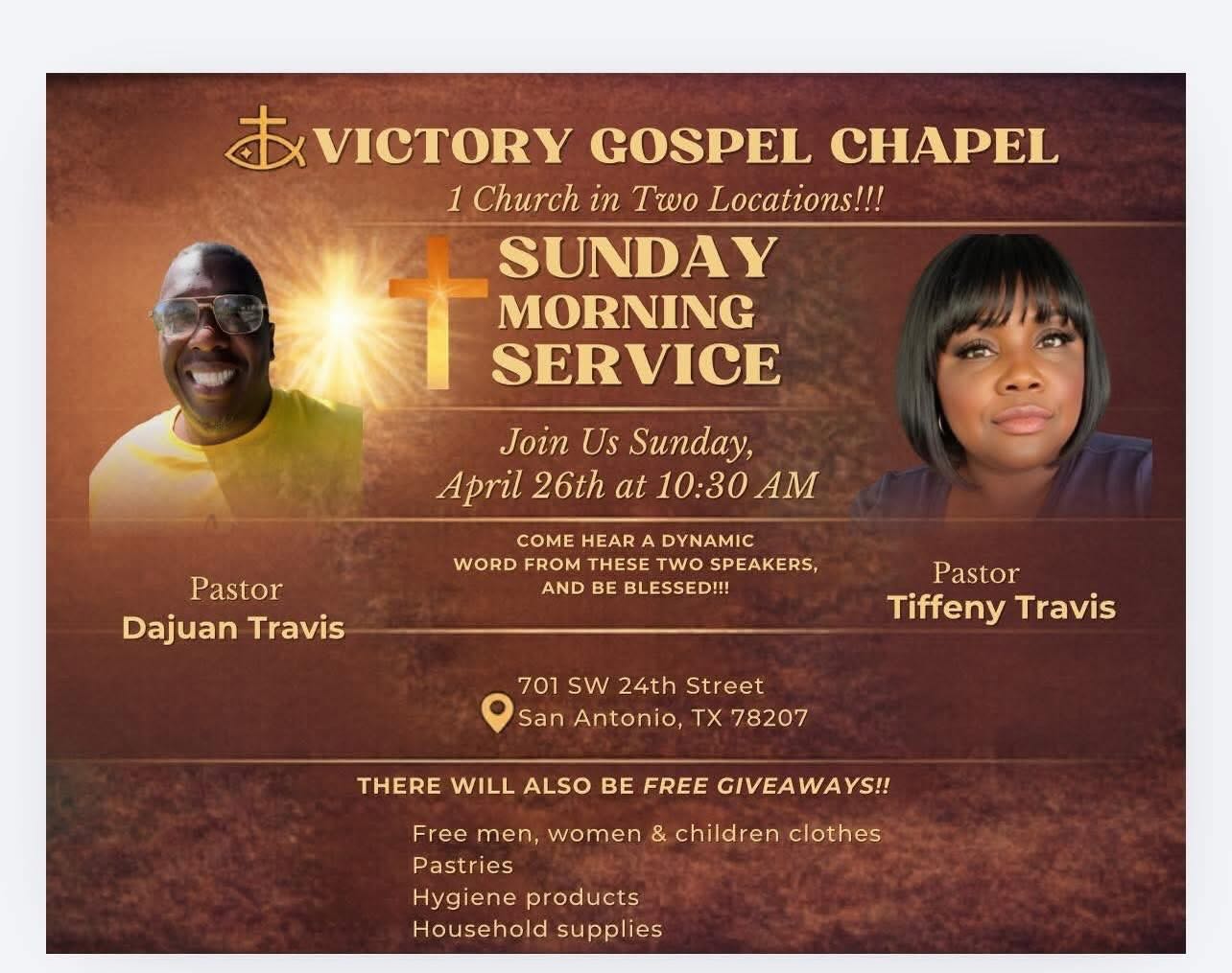 One Church ✝️ Two Locations