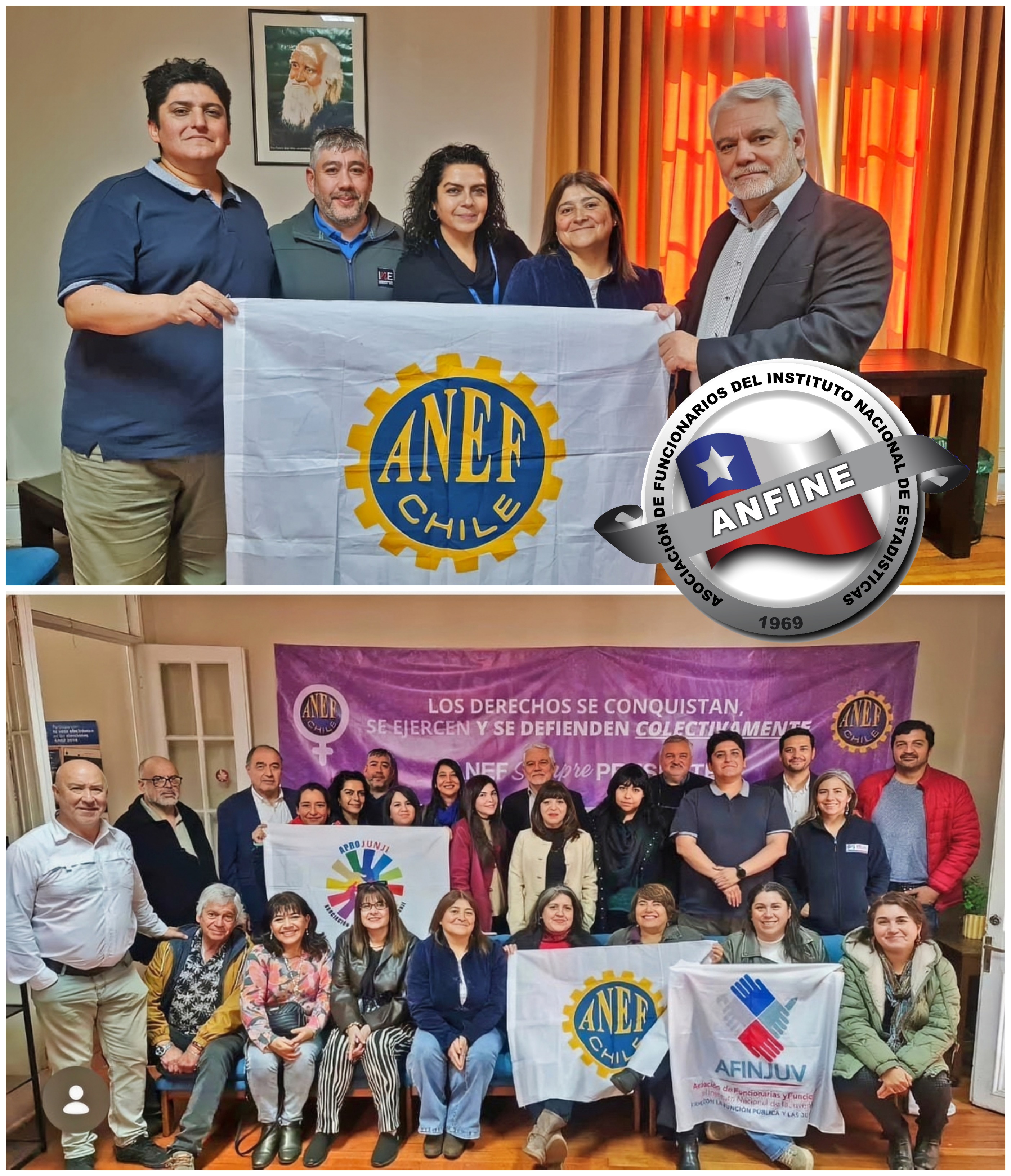 📌 ANFINE O’Higgins participa en conmemoración del 83° aniversario de ANEF
🤝 El Directorio Regional de ANFINE O’Higgins participó en la conmemoración del 83° aniversario de ANEF, actividad realizada por ANEF O’Higgins.
🗣️ La jornada fue un importante espacio de encuentro, reflexión y unidad sindical.
✊ ANFINE O’Higgins reafirma su compromiso con el fortalecimiento del trabajo gremial y la unidad de las y los trabajadores públicos.
👉 LINK A LA NOTICIA EN www.anfine.cl
#ANFINE #ANFINEOHiggins #ANEF #UnidadSindical