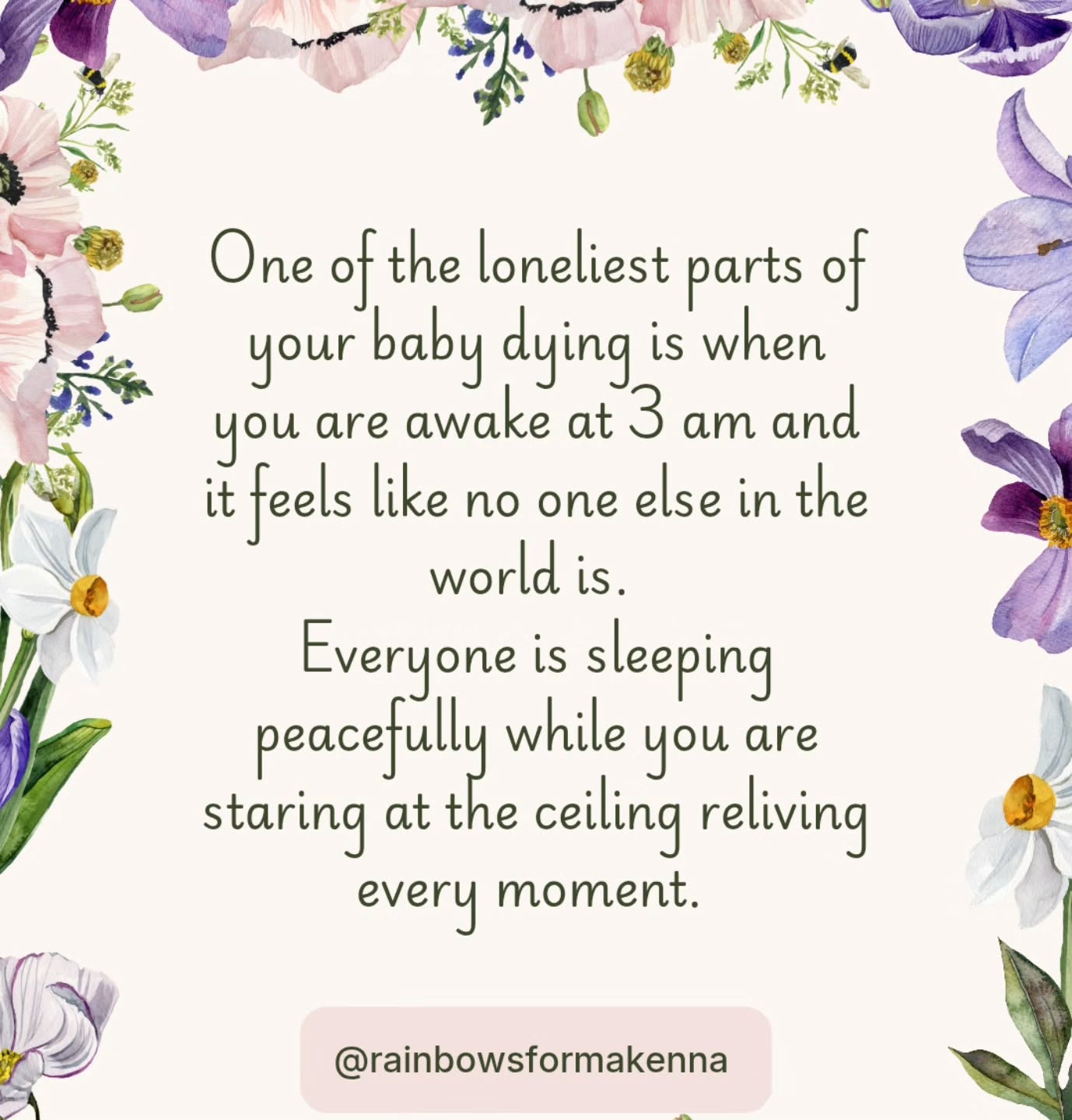 Squeezing your eyes shut begging to fall asleep so you can't feel the pain for a little while...