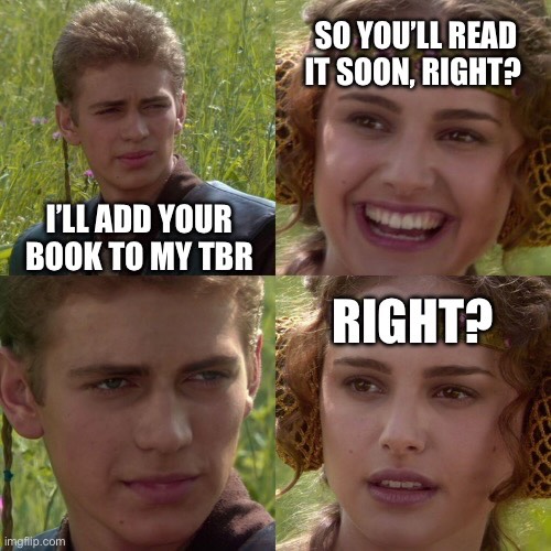 I love every single one of you who added my books to your TBR recently, and I still can’t stop this meme from popping into my head 😂 I’m a very moody reader myself, and will sometimes keep a book on my TBR for over a year before I read it, so trust me, I get it 😂
Thank you, everyone who started following me recently ❤️ I’m here for the long haul, so take your time, and get to these books when the mood is right ☔️
#thrillerauthor #bookstagram