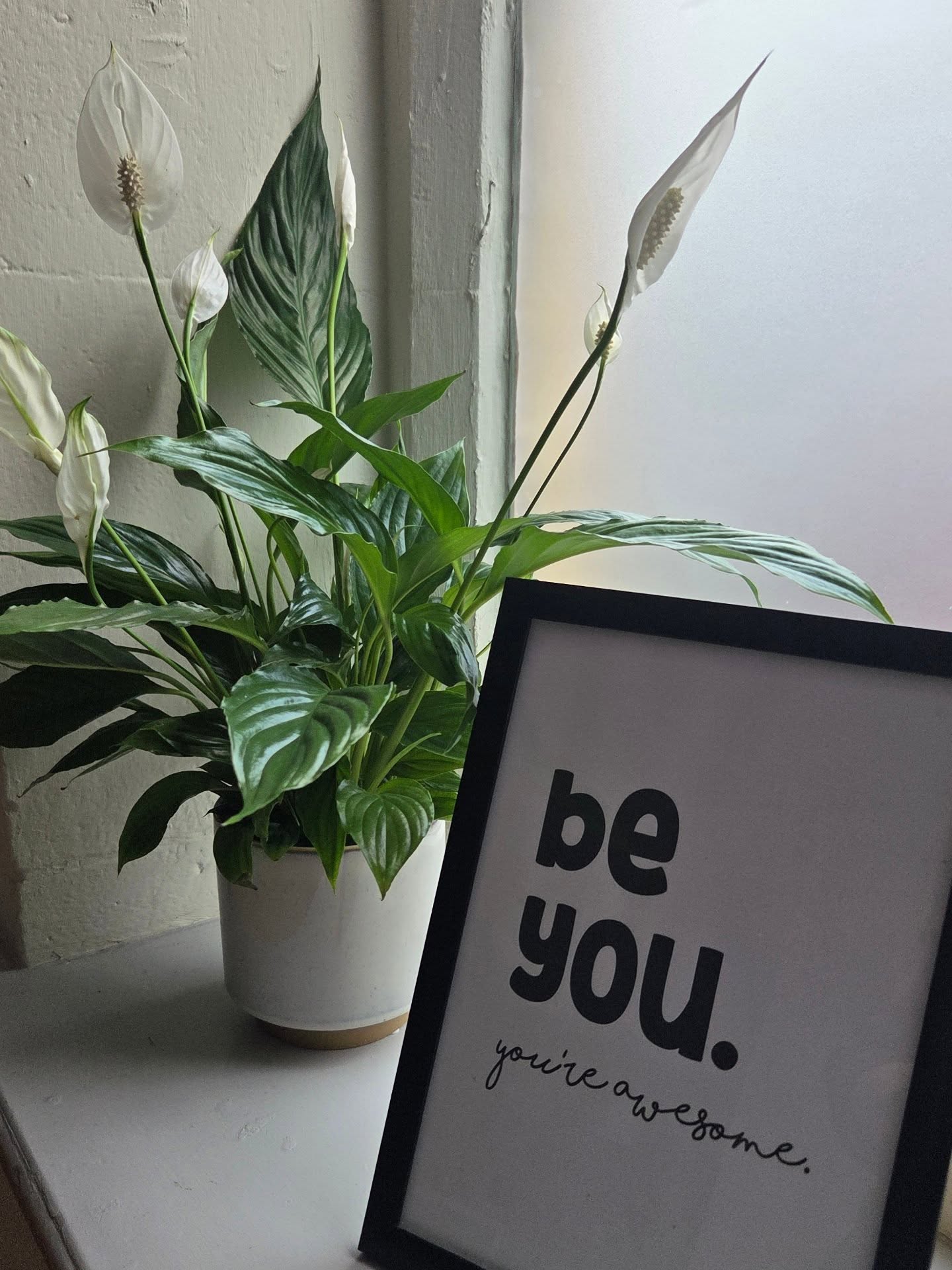 ✨️ Be You. You're Awesome!! ✨️
I've had this for years, and I've kept it knowing that one day it would have a new home at my studio. So here it is, a reminder to everyone who steps through the door that YOU'RE AWESOME!
#BeYou #YoureAwesome #YouAreEnough