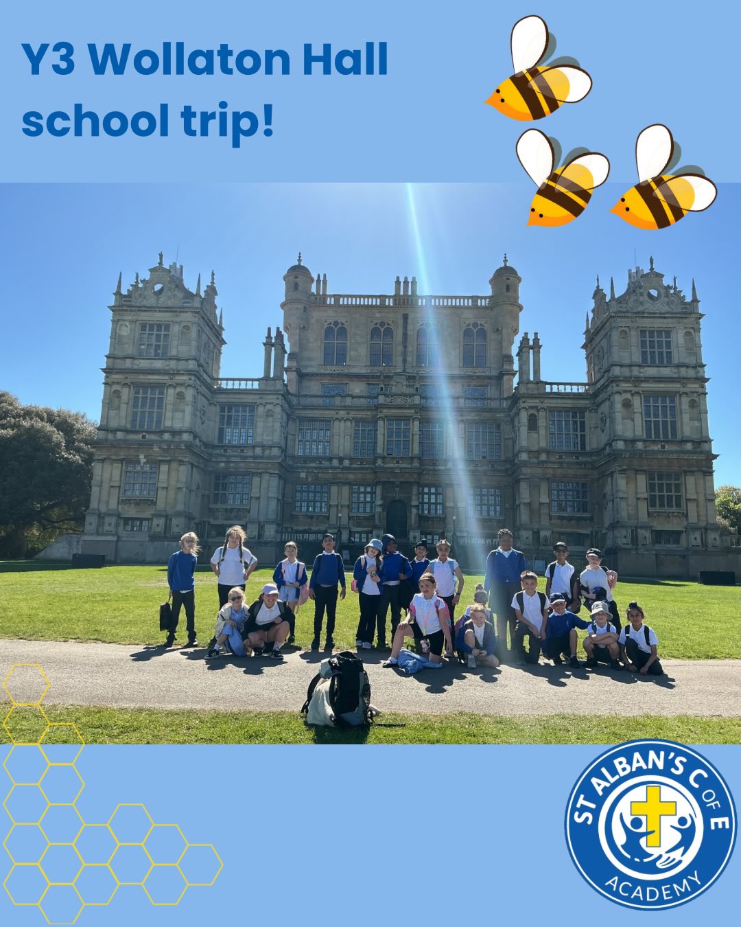 What a fantastic day year 3 have had on their trip to Wollaton Hall! The sun was out and the pupils have shone! After a lovely sing song on the coach, they explored the natural history rooms, walked the grounds with the deers roaming free, had a picnic and a play on the play area. Finishing the day with a fabulous Viking session. What a pleasure they have been and what fun they have had. #vilingschooltrip #year3 #wollatonhallanddeerpark