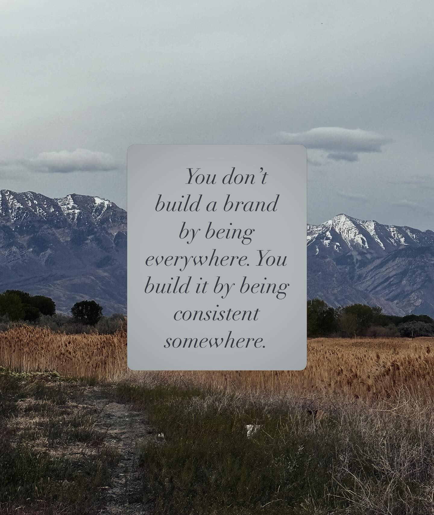 A reminder that you don’t have to do it all, just be consistent somewhere 🤍