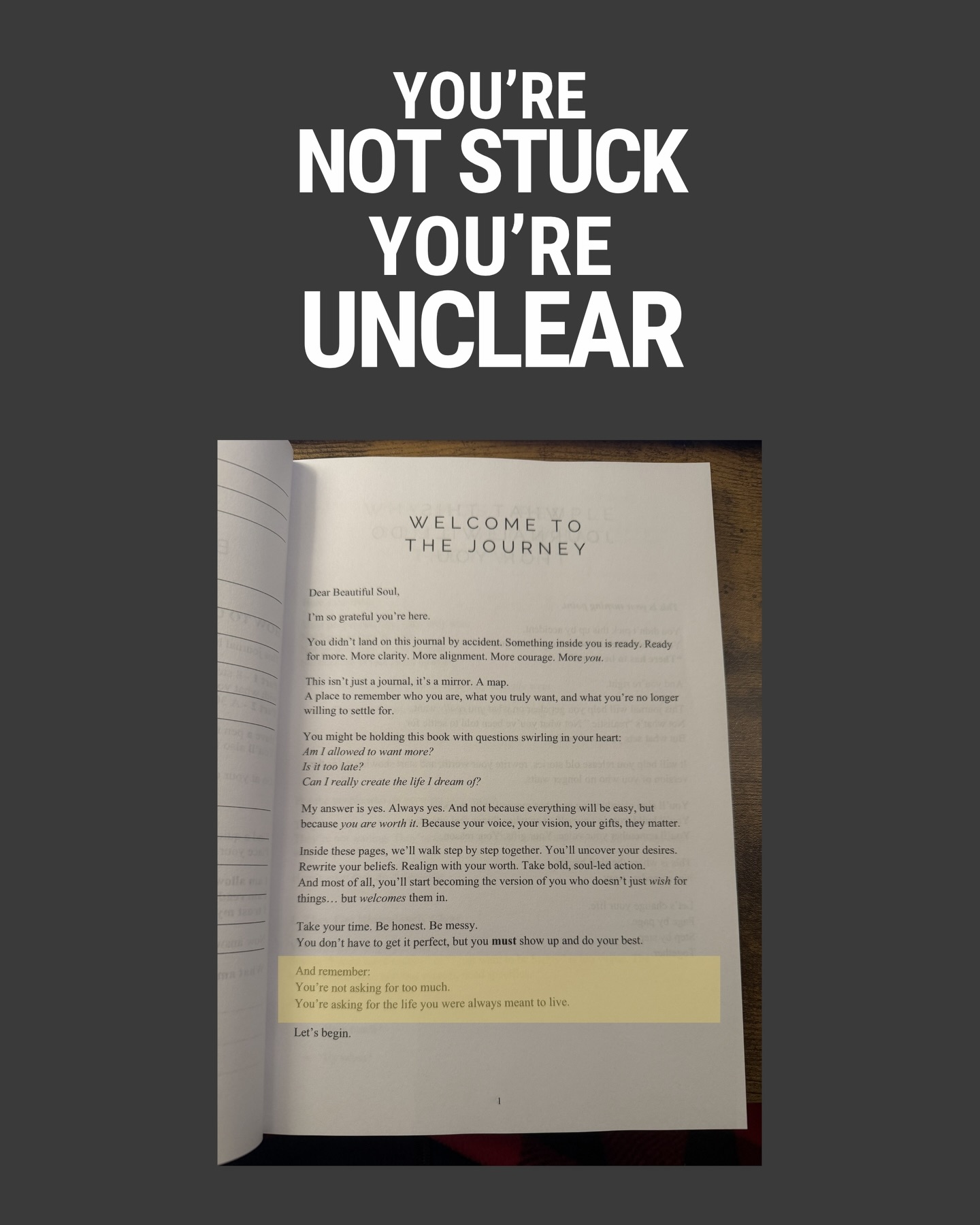 You’re not stuck.
You’re unclear.
And this post?
This is the moment that changes that.
Because if you’re honest…
you’ve been:
– overthinking everything
– going in circles
– waiting to feel ready
– living in “almost”
Not because you’re lazy.
Not because you’re not capable.
But because you don’t actually know what you want.
And without clarity?
Everything feels like the wrong move.
So you pause.
You hesitate.
You stay where you are.
But clarity changes everything.
Clarity gives you direction.
Direction builds confidence.
Confidence creates action.
That’s how you move forward.
Not by waiting.
Not by hoping.
By getting clear.
That’s why I created a 30-day reset
to help you stop overthinking and start moving.
If this post felt like it was written for you…
it probably was.
Comment “CLEAR”
and I’ll show you where to start.
#youarenotstuck
#clarityoverchaos
#overthinkinghelp
#selfgrowthjourney
#mindsetshift