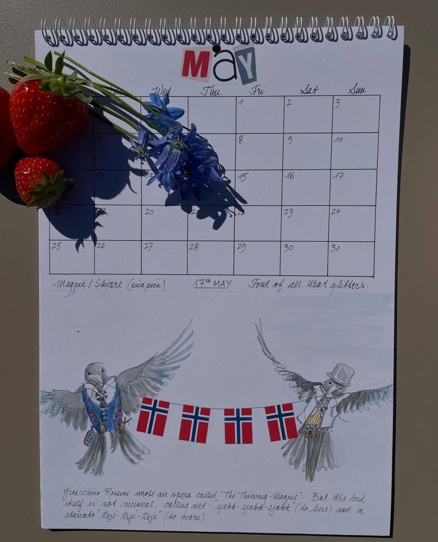 Welcome May!
#norwegian #birds #calendar #watercolours #mixedmedia
