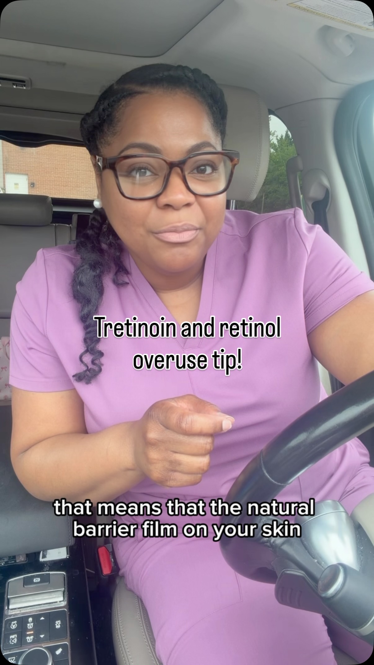 A simple tretinoin and overuse tip: reduce how often you use it. Especially, if the skin becomes dry, shiny, and irritated! #skincaretips #skincareessentials #retinol #dmv #rockvillemd