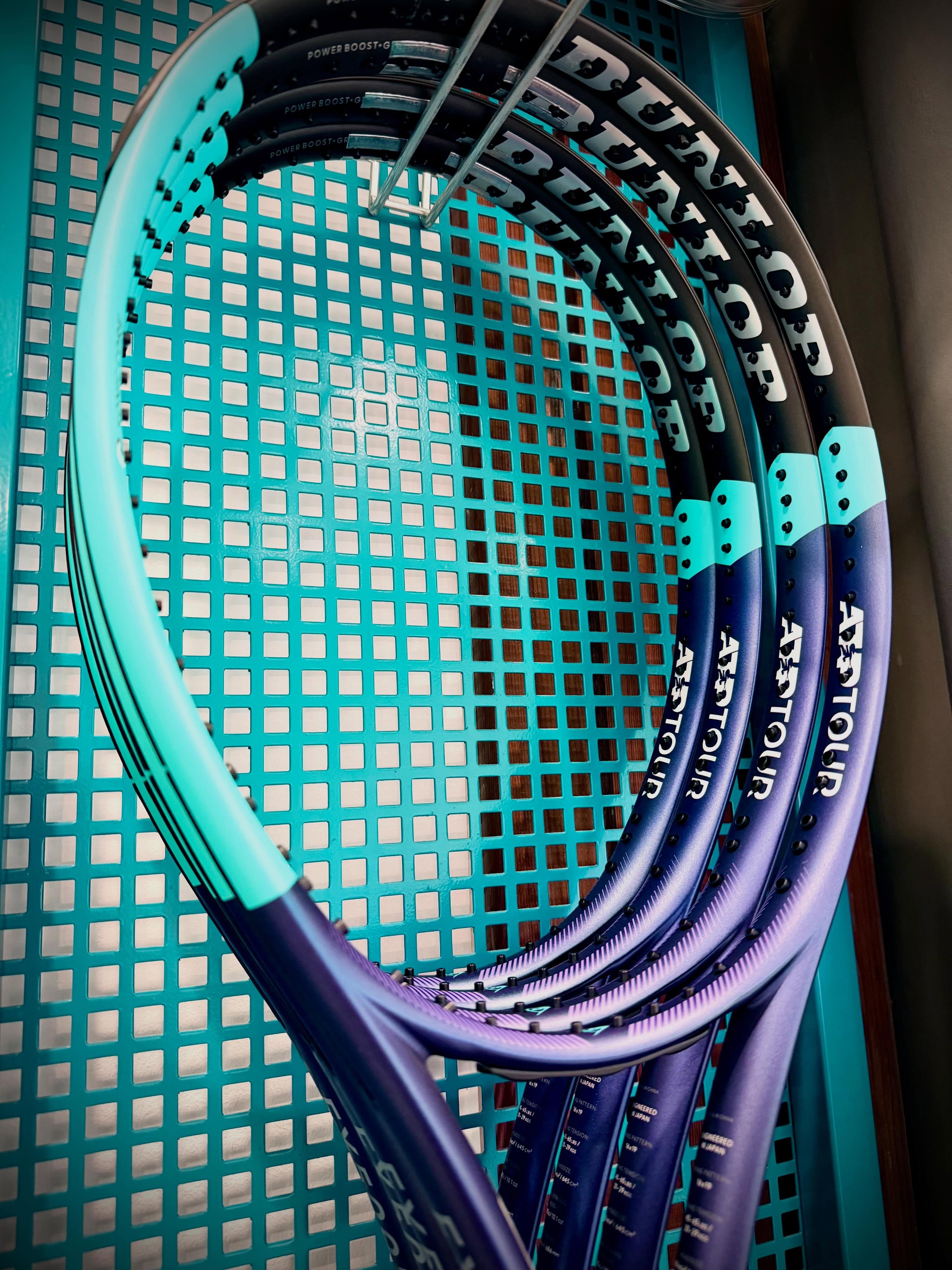 New rackets prepared for the clay for @andylapthorne_ 👊⚒️ #tennis #custom #racketspec #backthebrits #london