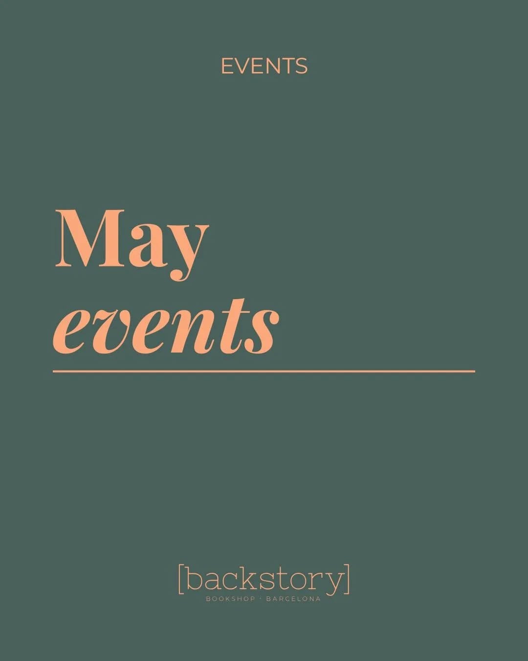 Spring is officially here! 🌷✨ May brings tons of fun activities you can enjoy with friends or make new ones🍃 See you there!
#BackstoryBookshop #MayEvents #Barcelona #Bookclub #LocalBookshop Bookstagram