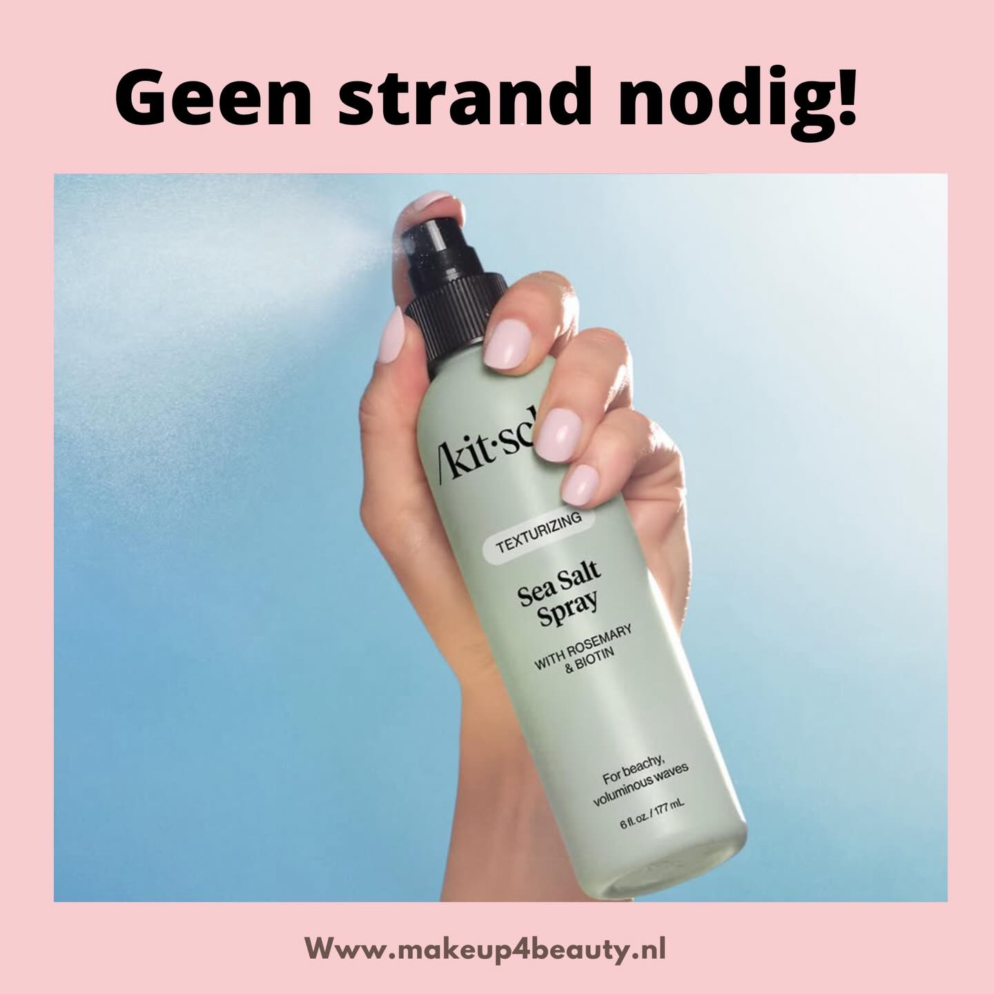 Voor prachtige beachy waves heb je geen strand nodig!
Deze spray zorgt voor textuur en volume en de perfecte afwerking.