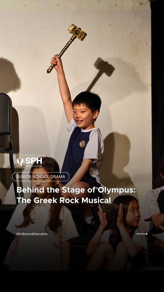 β‘ Step into the world of gods and legends at Mount Olympus! β‘
SPH Kemang Village Junior School is excited to present Olympus: The Greek Rock Musical! ππΈ
Brought to life by our talented Grade 4β6 students, this lively production is the result of dedication, creativity, and teamwork. With powerful performances, catchy songs, and thrilling adventures inspired by Greek mythology, it is set to be an unforgettable show for audiences of all ages. β¨
π¬ Hear from Mr. Vince, one of our teachers and a member of the directorial team, as he shares more about the story behind the production and what makes this yearβs drama so special.
Come and support our young performers as they light up the stage and bring the legendary world of Olympus to life like never before!
π
8β9 May 2026
ποΈ Get your tickets at bit.ly/sphkvdrama (link in bio)
__
ππ¦π¬π°ππ’π© ππ¦ππͺπ΅π’ ππ’π³π’π±π’π― (πππ) πͺπ΄ π’ ππ©π³πͺπ΄π΅πͺπ’π― πͺπ―π΅π¦π³π―π’π΅πͺπ°π―π’π π΄π€π©π°π°π π΅π©π’π΅ π―πΆπ³π΅πΆπ³π¦π΄ π΄π΅πΆπ₯π¦π―π΅π΄ πͺπ― ππ³πΆπ¦ ππ―π°πΈππ¦π₯π¨π¦, π³π°π°π΅π¦π₯ πͺπ― ππ’πͺπ΅π©, π’π―π₯ π΄π©π’π±π¦π΄ ππ°π₯ππΊ ππ©π’π³π’π€π΅π¦π³.
#juniorschooldrama #dramaproduction #sekolahpelitaharapan #cambridgeschooljakarta #juniorschool