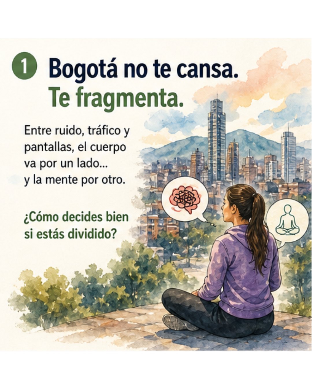 Bogotá perdió el equilibrio y casi no lo nota. En nuestro blog te cuento cómo la prisa convierte el cuerpo en máquina y la mente en piloto automático. Lee y reflexiona. Link in Bio
#Bogotá #Equilibrio #Bienestar #VidaUrbana #Respira